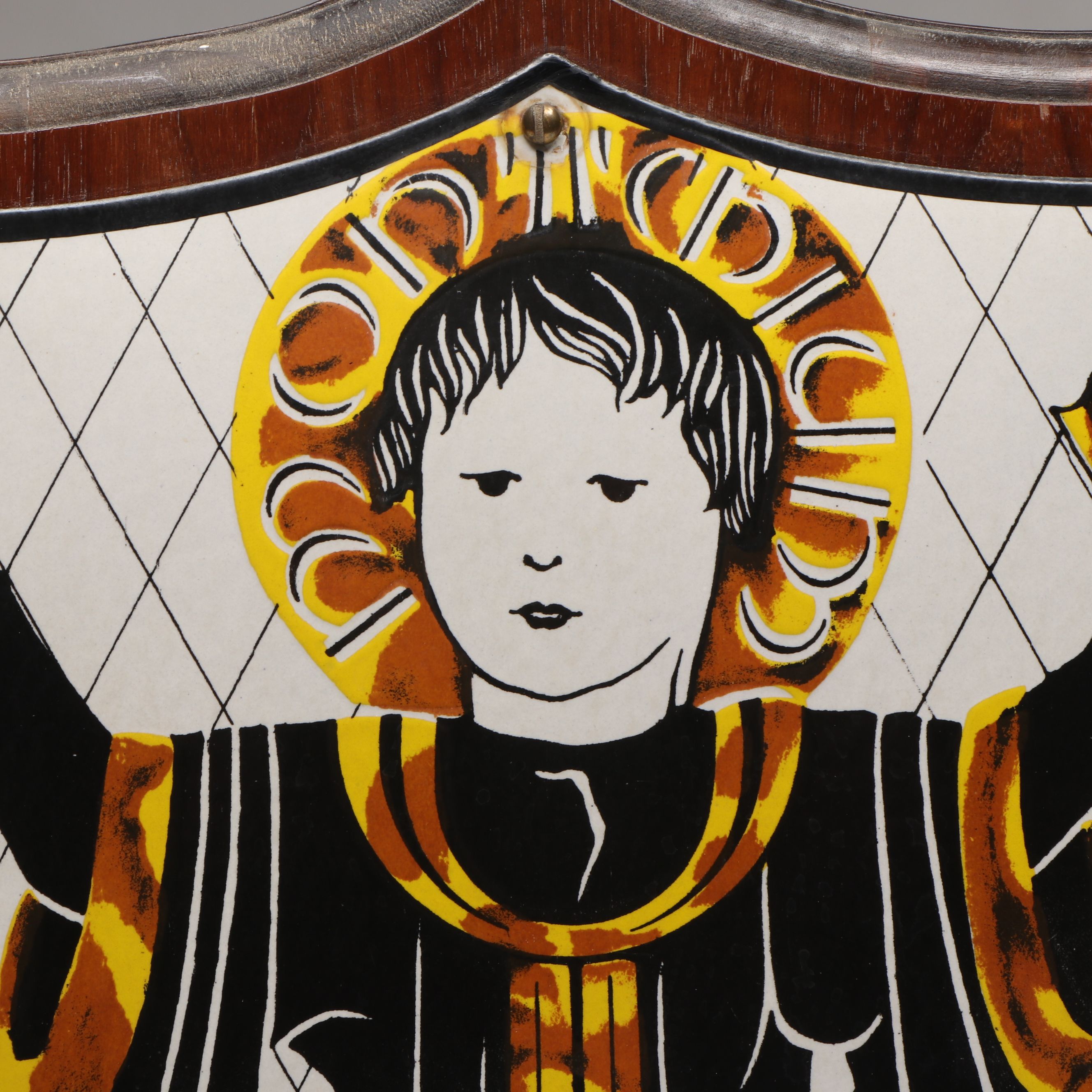 German Münchner Kindl Mounted Metal Plaque