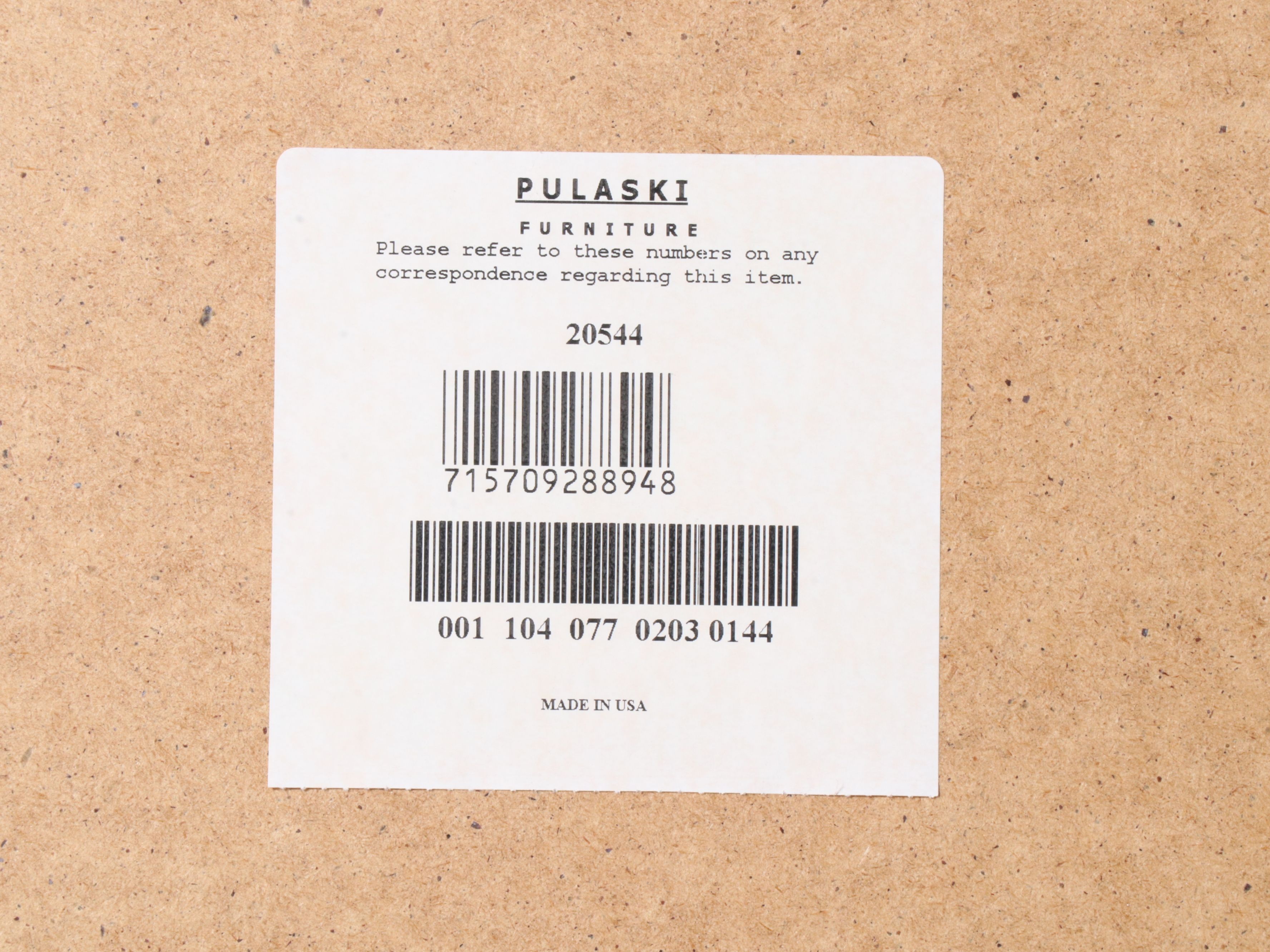 Pulaski Furniture Oak Illuminated Display Cabinet