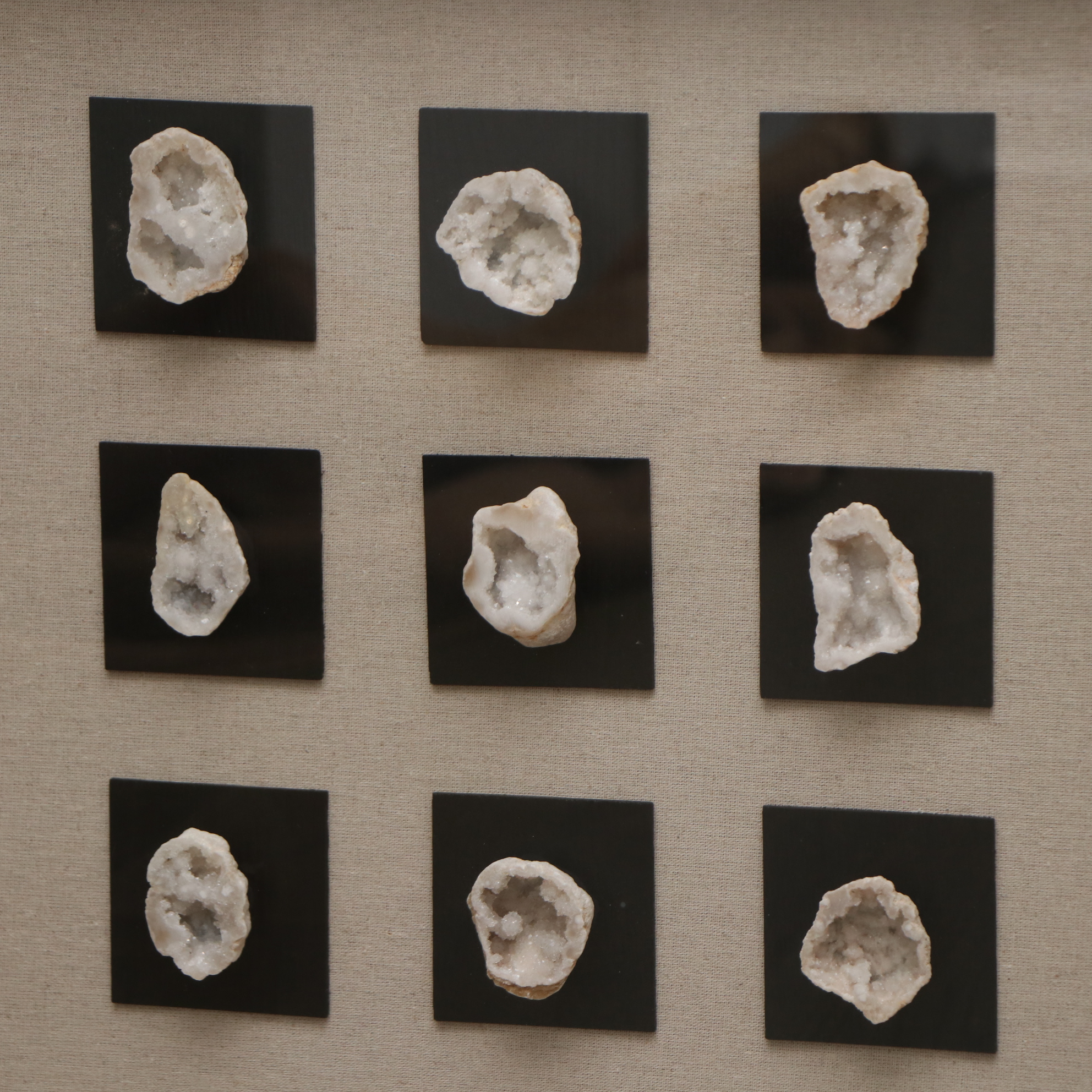 Pair of Uttermost Shadowbox Frames with Geode Sections