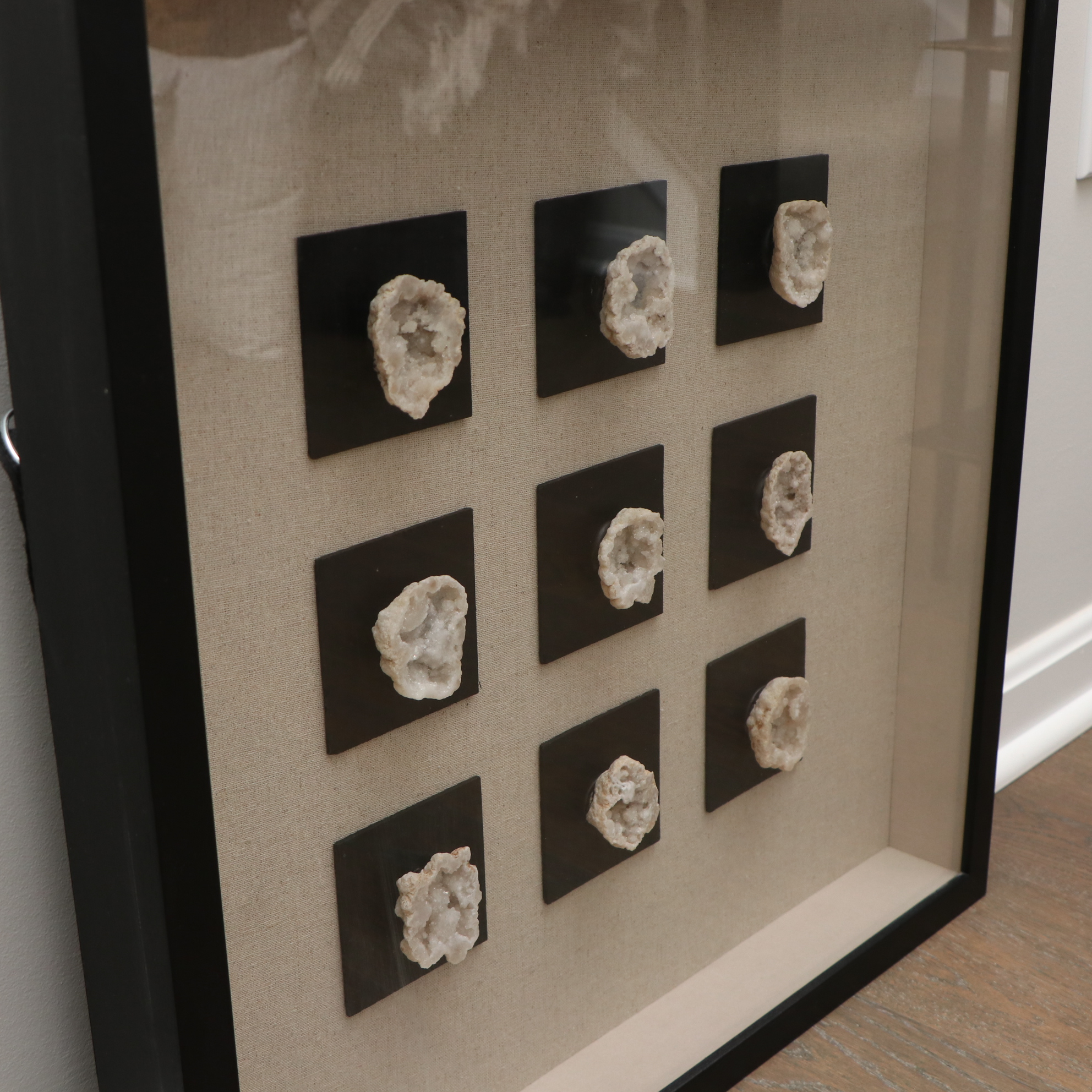 Pair of Uttermost Shadowbox Frames with Geode Sections