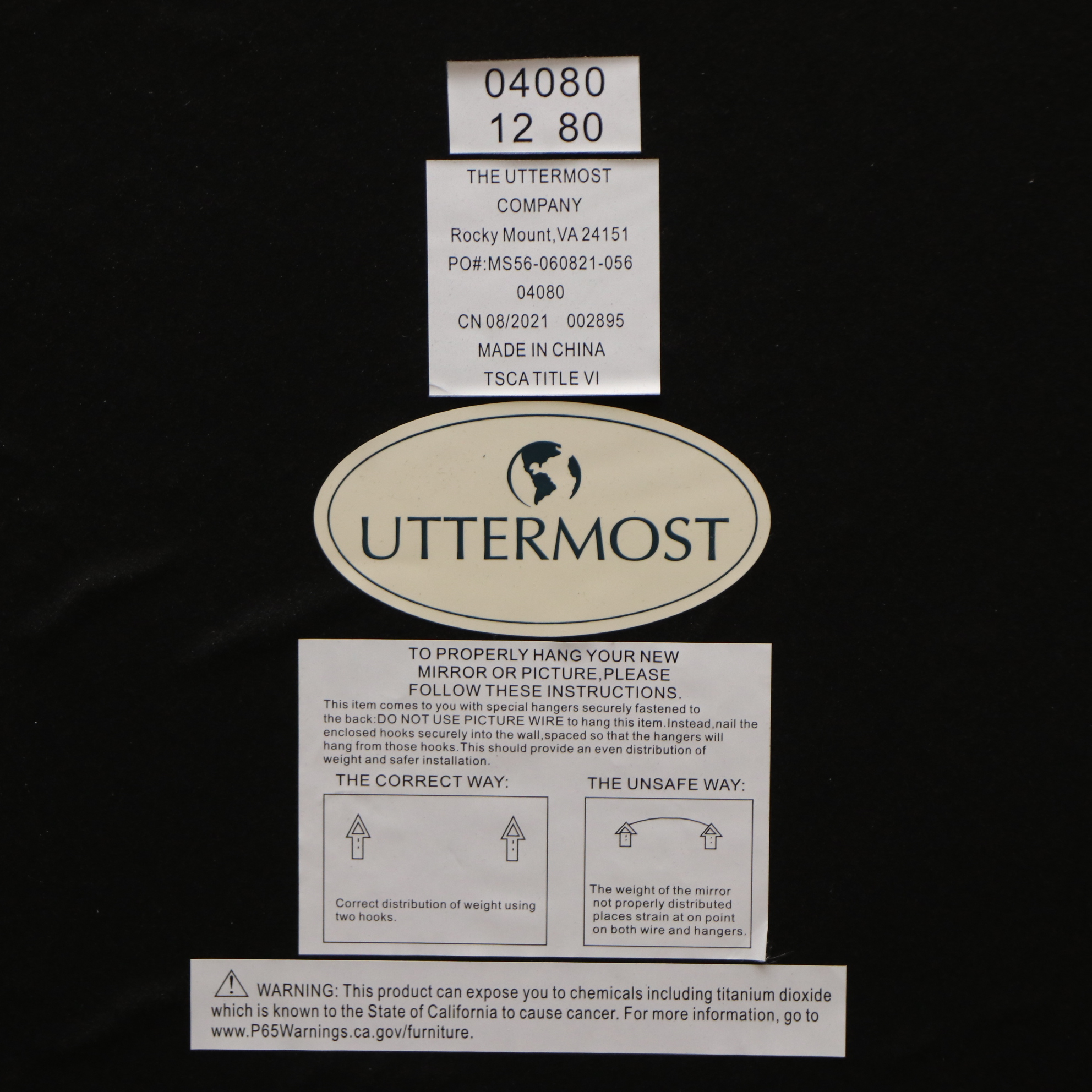 Pair of Uttermost Shadowbox Frames with Geode Sections