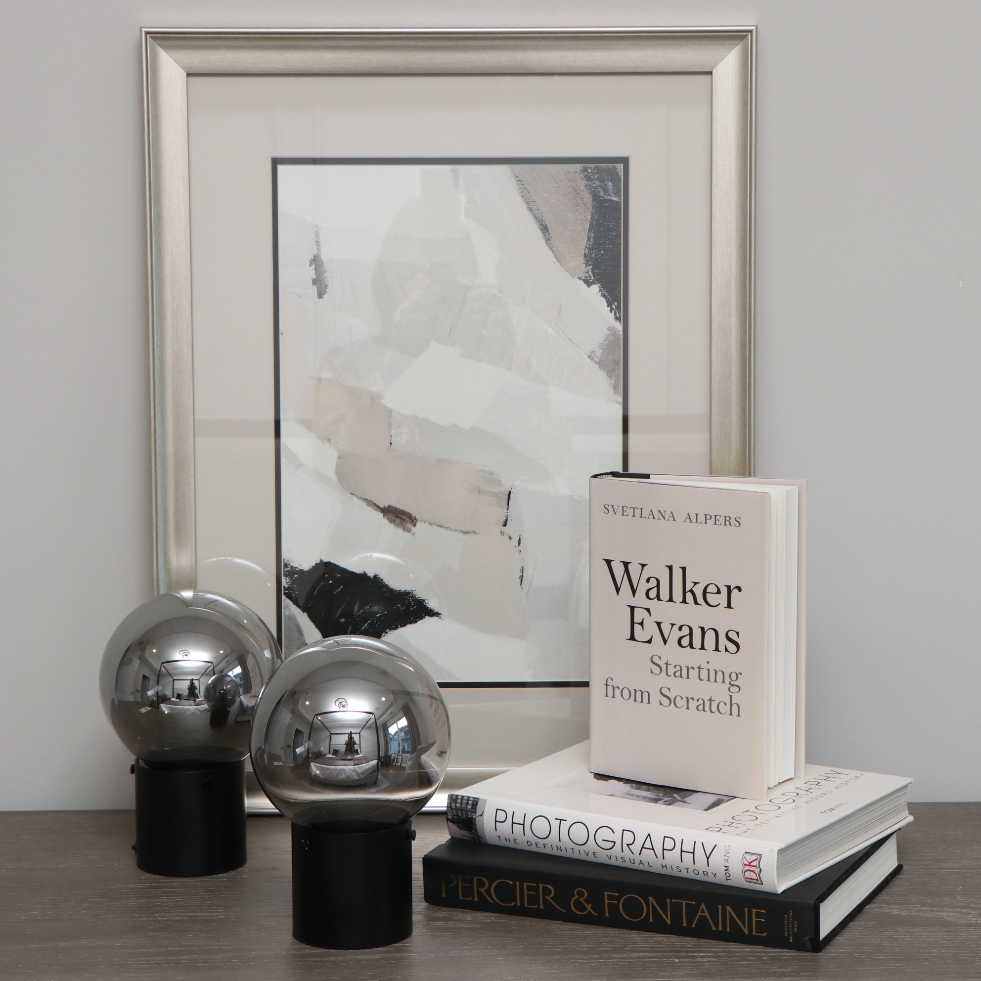 Made on Earth "Sweet Disposition I" Framed Print with Accent Lamps and Books