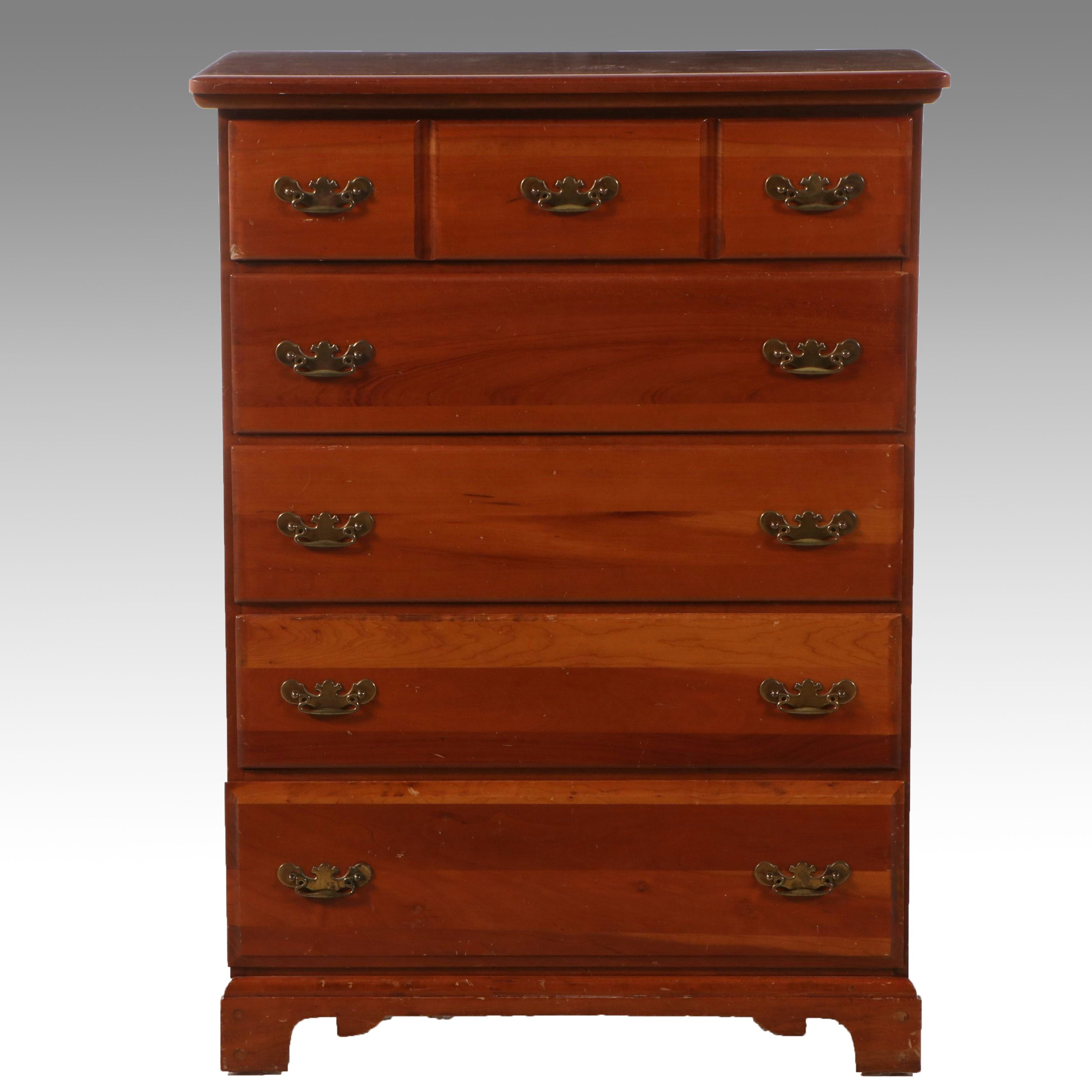 American Colonial Style Cherry Chest of Drawers