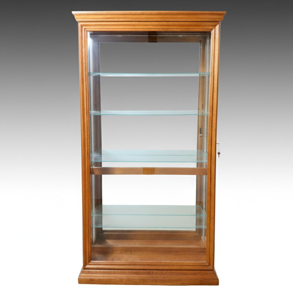 Pulaski Furniture Oak Illuminated Display Cabinet