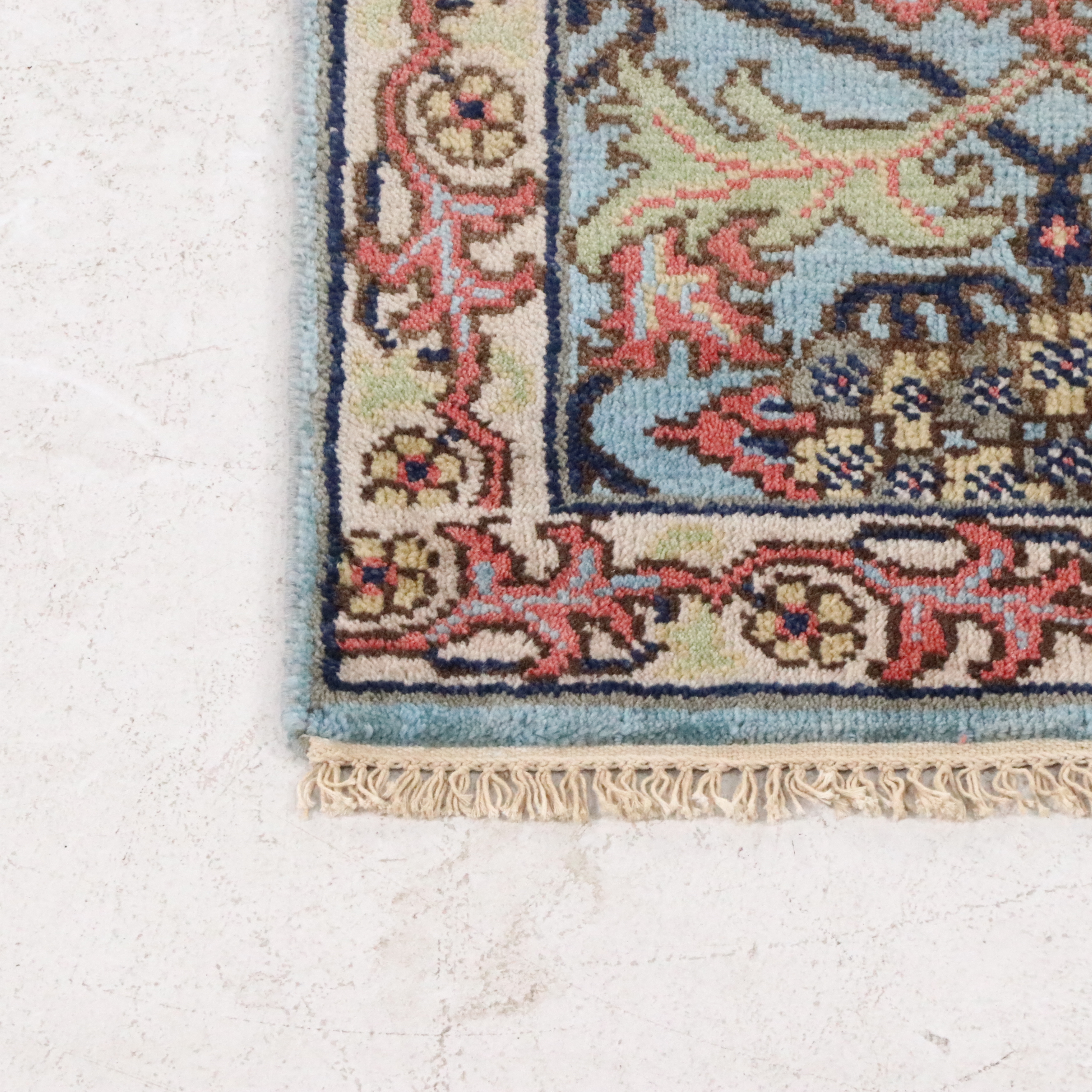 2'5 x 6'4 Hand-Knotted Indian Jaipur Carpet Runner