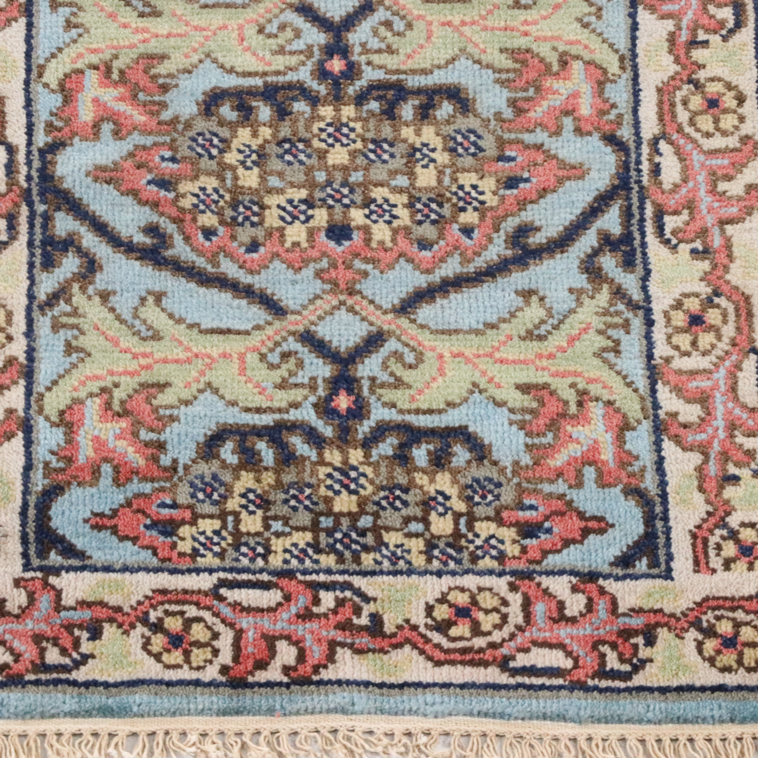 2'5 x 6'4 Hand-Knotted Indian Jaipur Carpet Runner