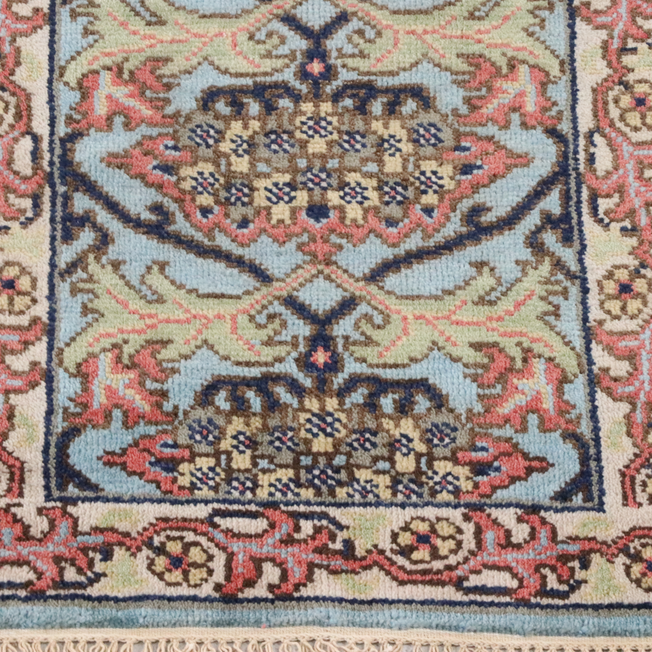 2'5 x 6'4 Hand-Knotted Indian Jaipur Carpet Runner