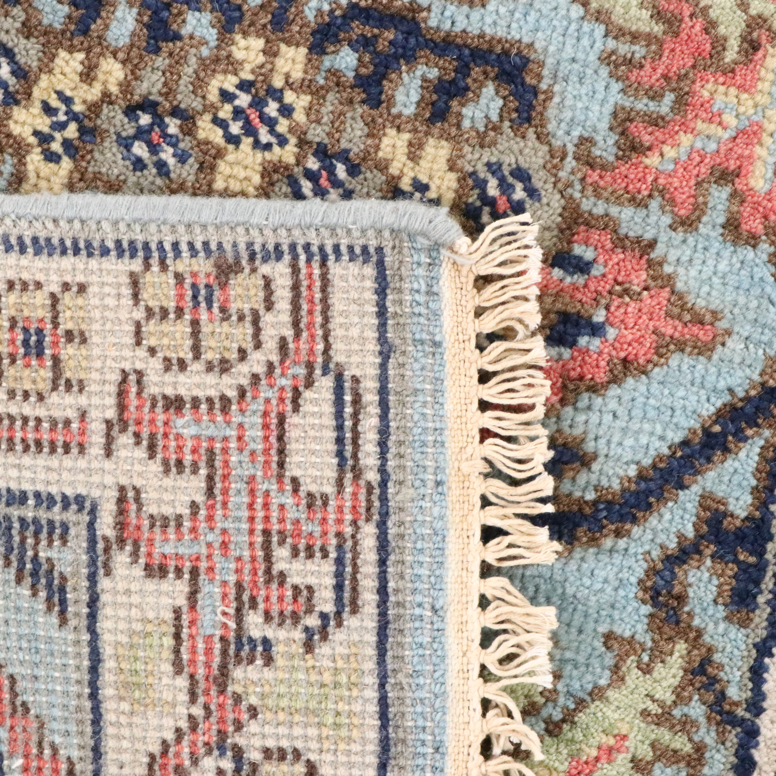 2'5 x 6'4 Hand-Knotted Indian Jaipur Carpet Runner