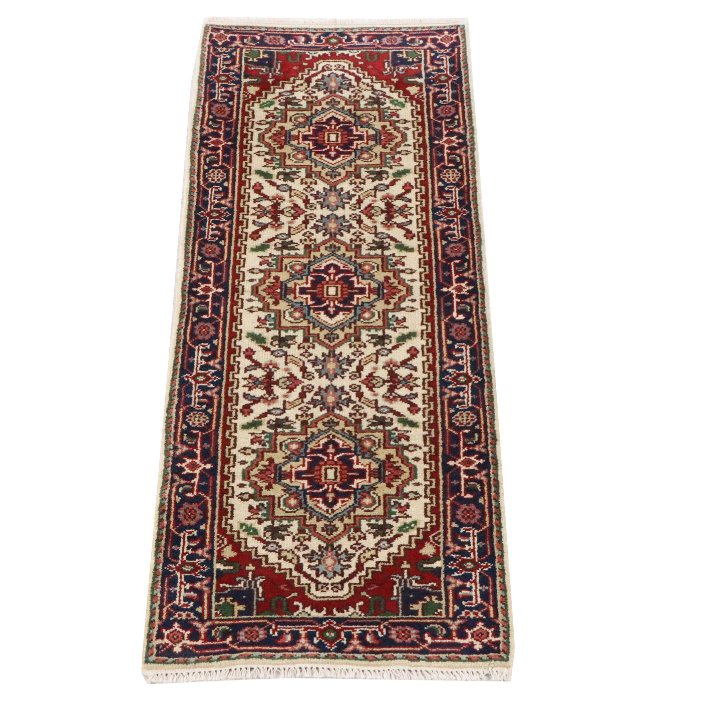 2'8 x 7'10 Hand-Knotted Pakistani-Persian Style Carpet Runner