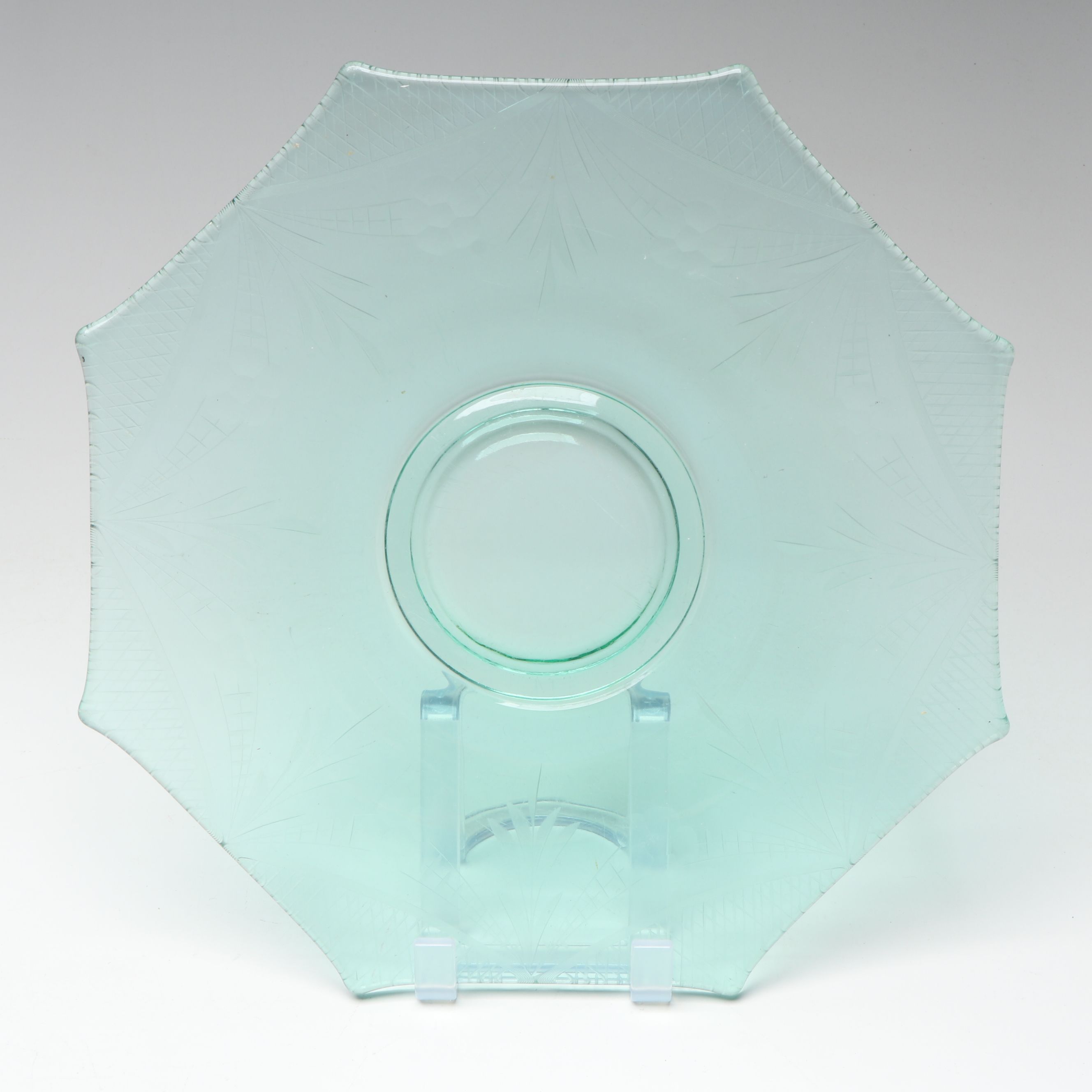 Indiana "Harvest Grape" Centerpiece with Other Carnival and Depression Glass