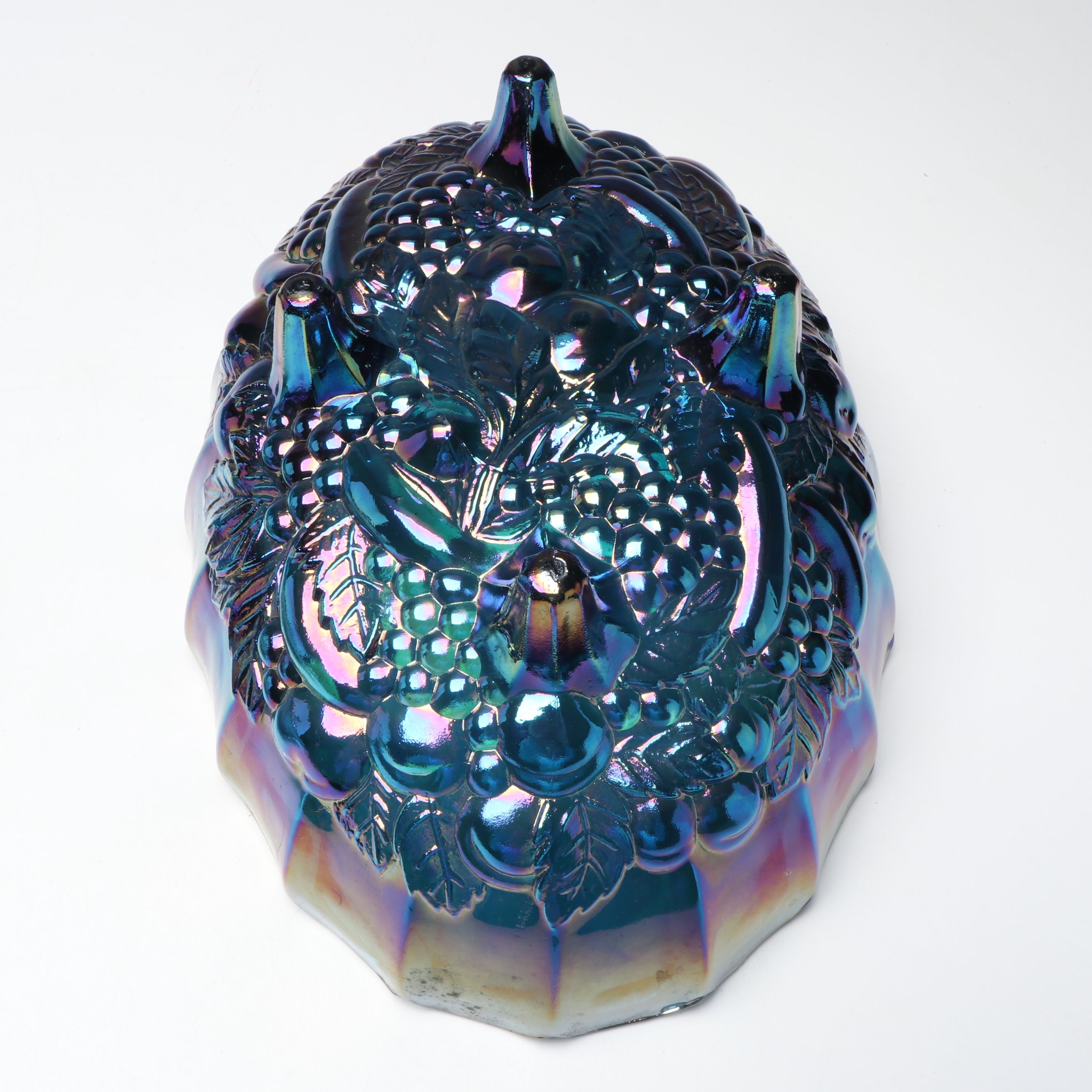 Indiana "Harvest Grape" Centerpiece with Other Carnival and Depression Glass