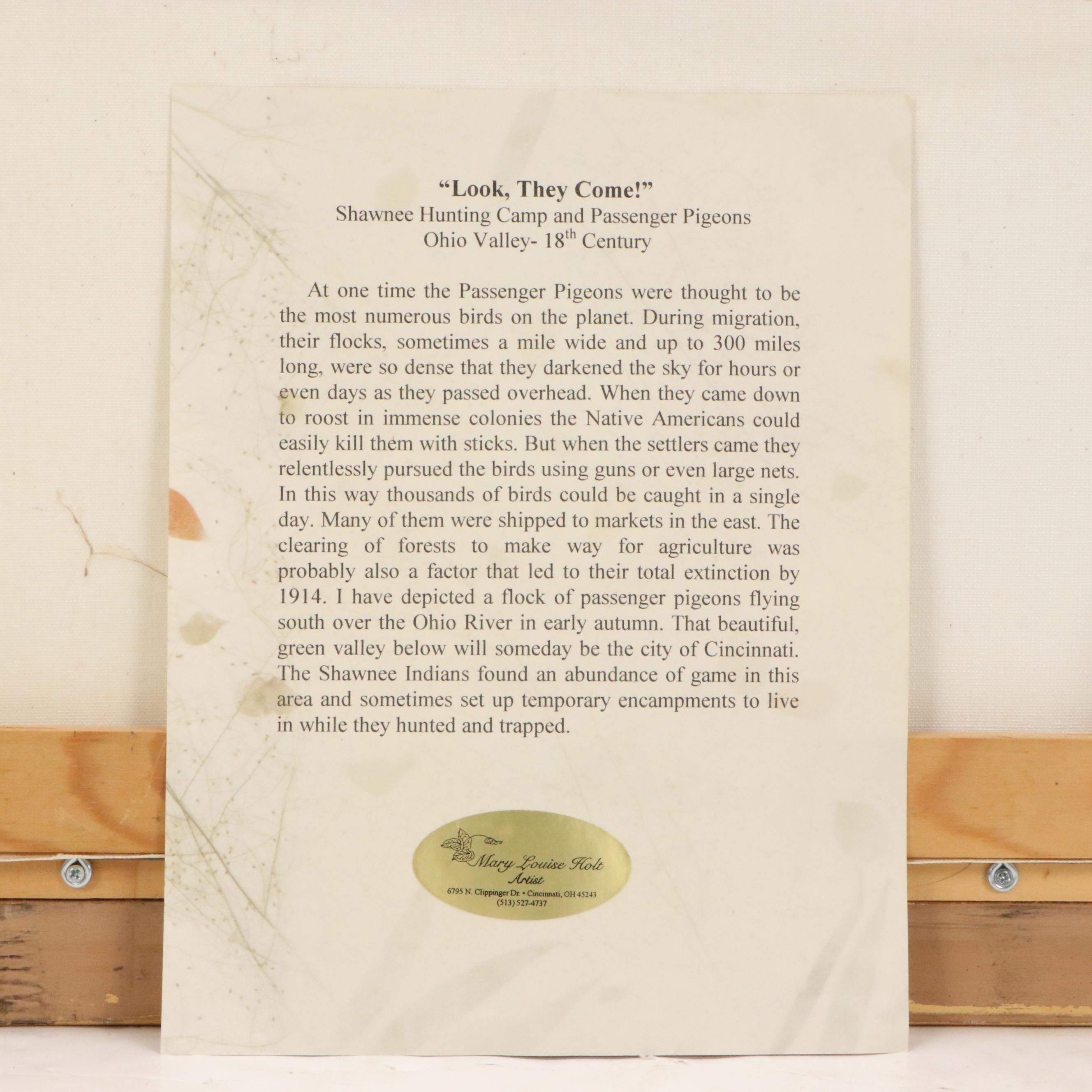 Mary Louise Holt Giclée "Look, They Come!"