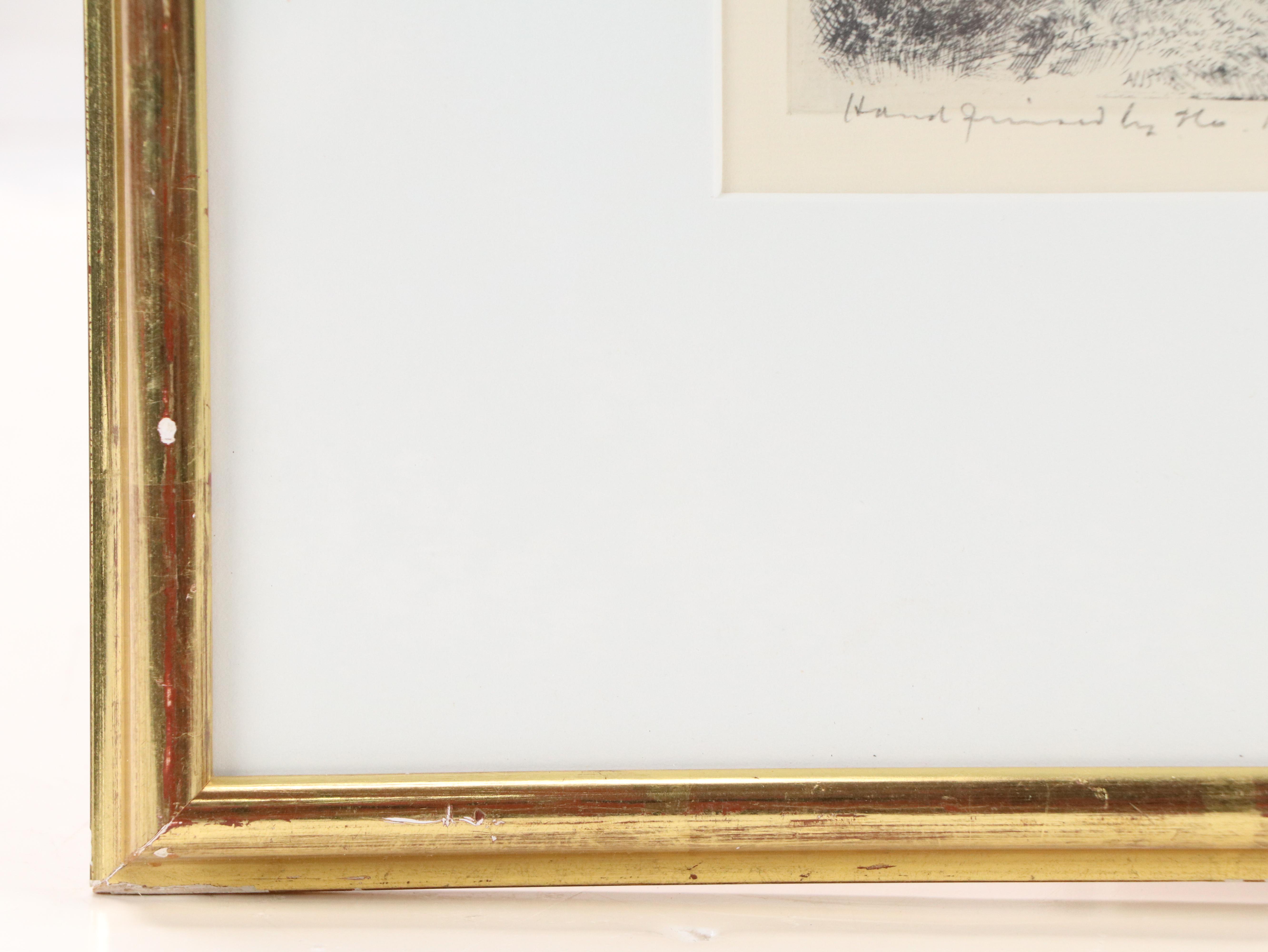 Etching with Drypoint After Rembrandt "The Omval"