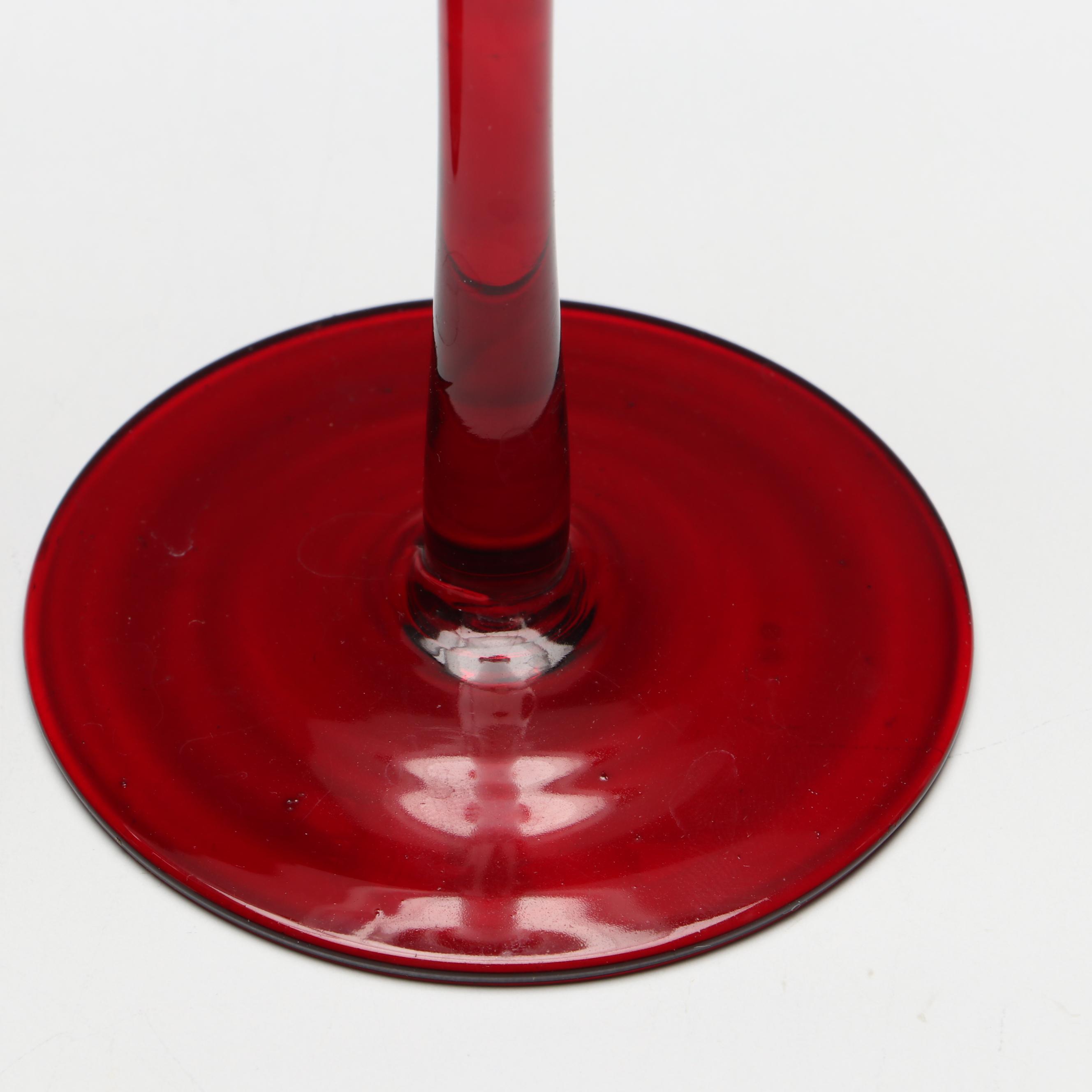 Pfaltzgraff "Winterberry" Hand-Painted Wine Glasses
