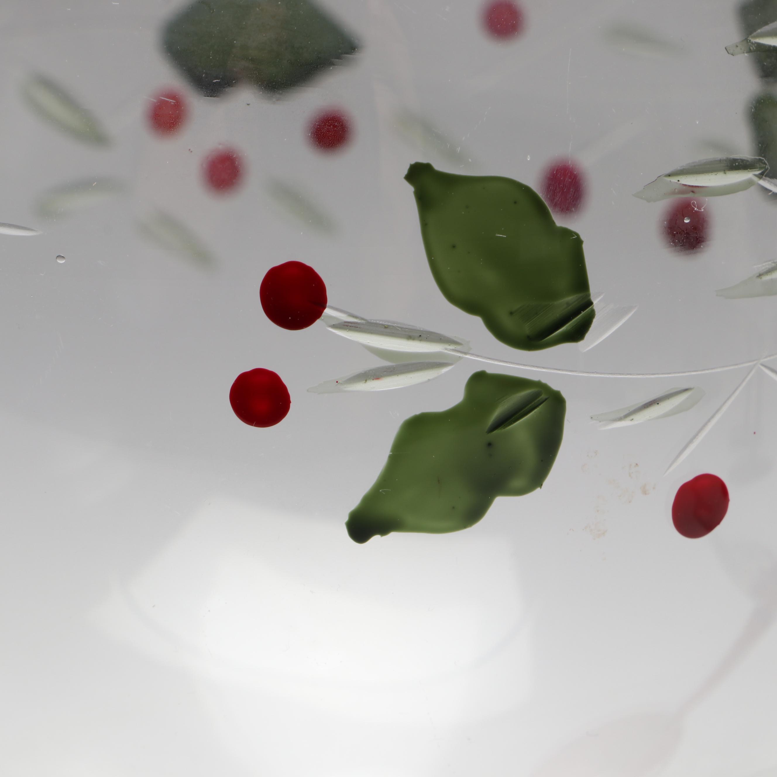 Pfaltzgraff "Winterberry" Hand-Painted Wine Glasses