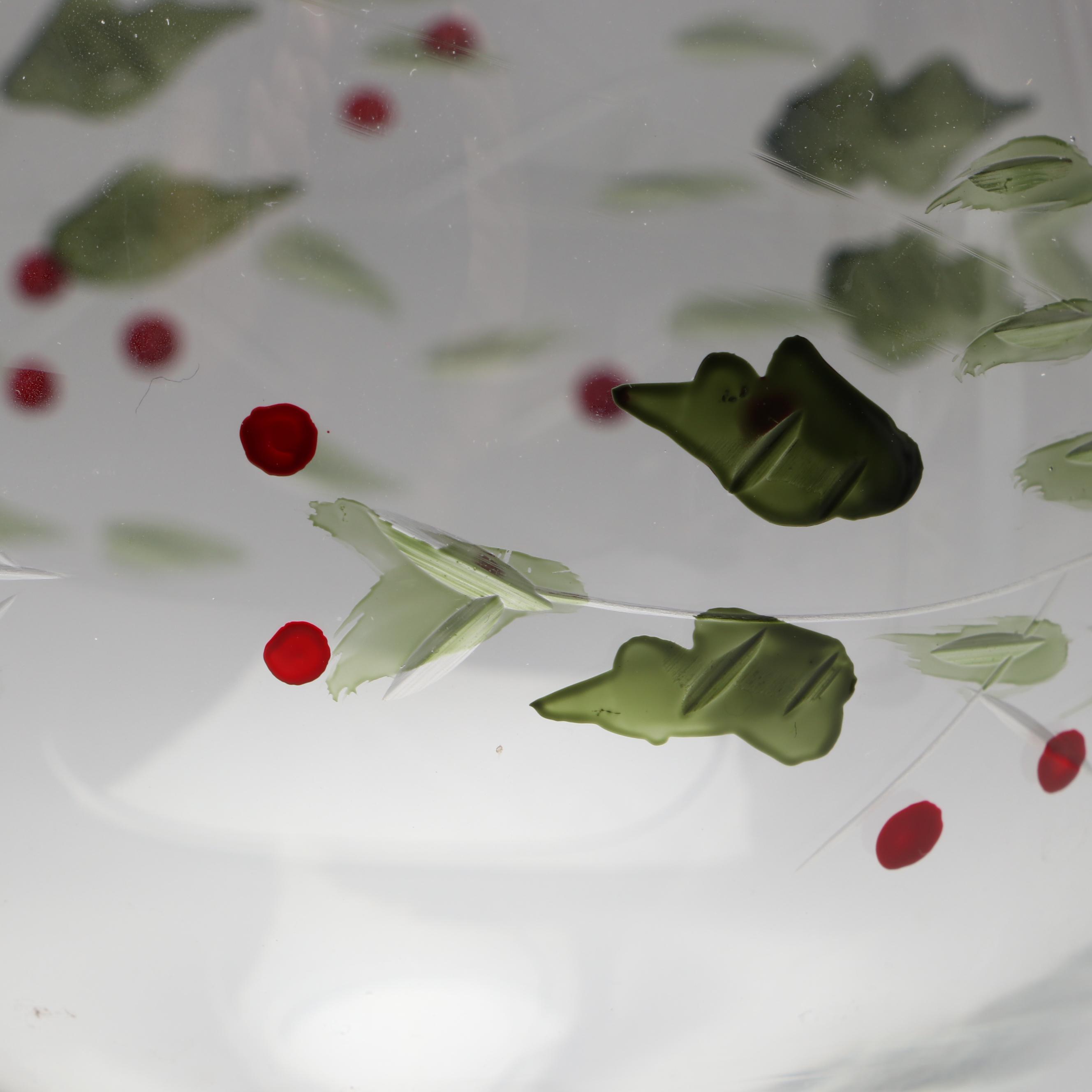 Pfaltzgraff "Winterberry" Hand-Painted Wine Glasses