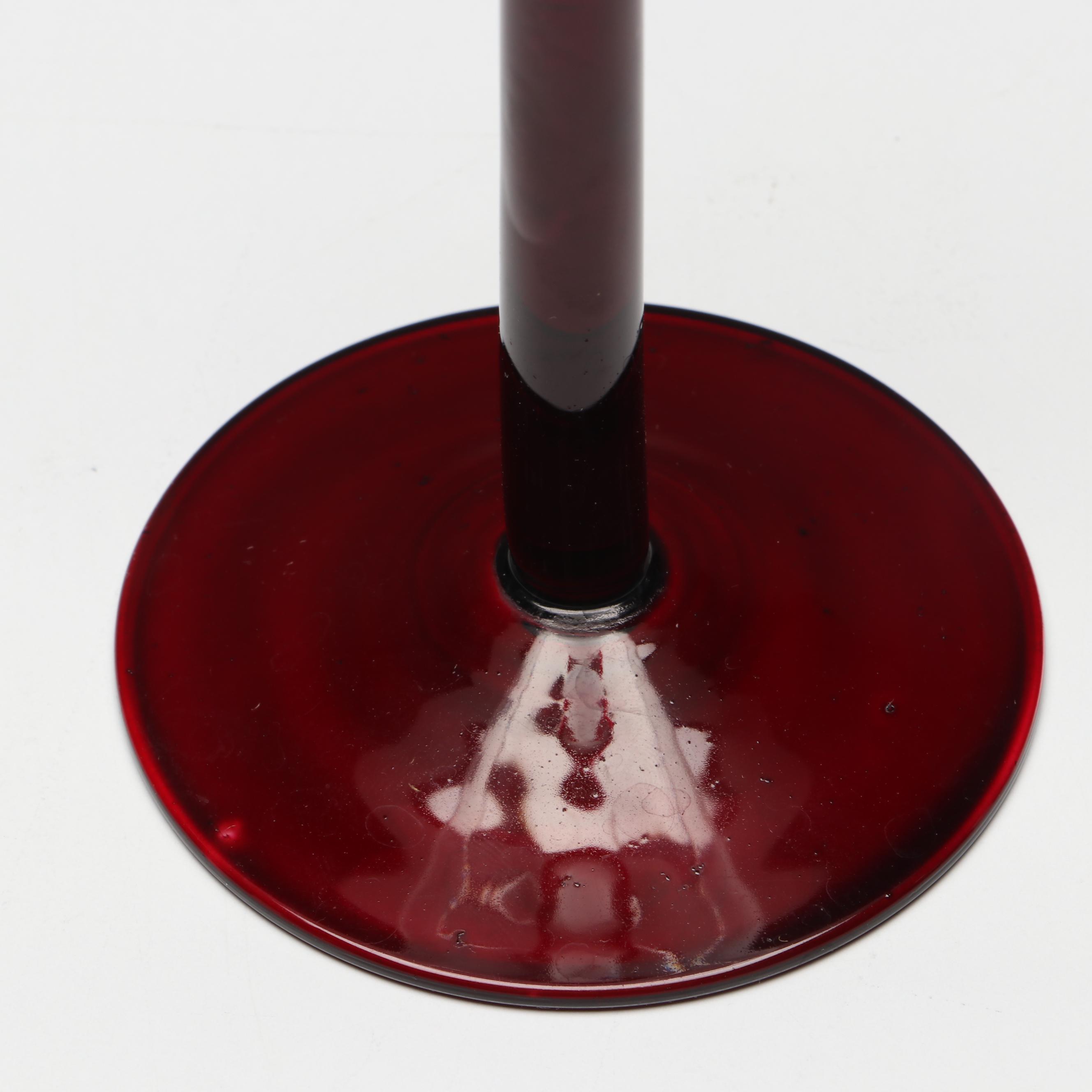 Pfaltzgraff "Winterberry" Hand-Painted Wine Glasses