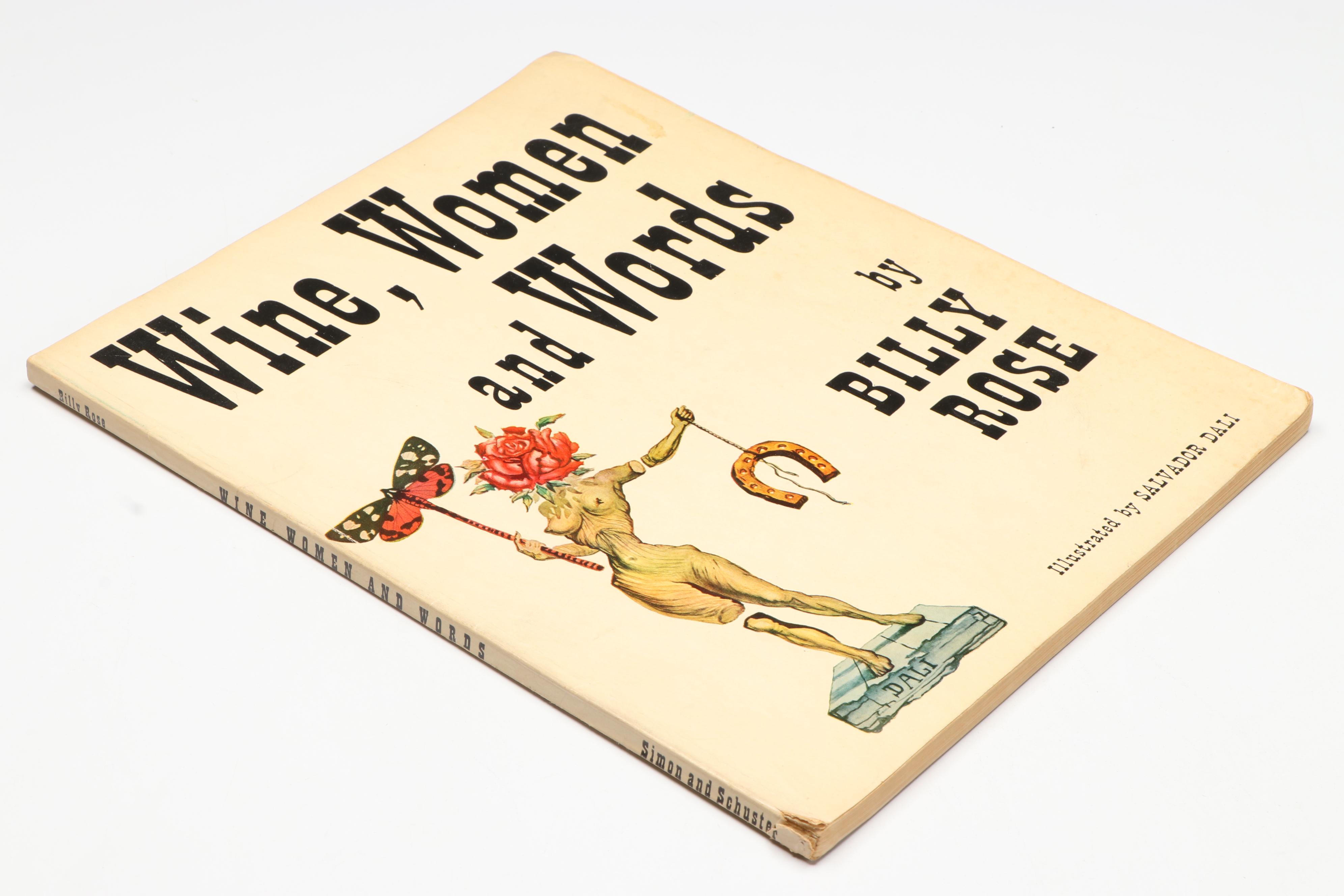 Salvador Dalí Illustrated "Wine, Women and Words" by Billy Rose, 1948