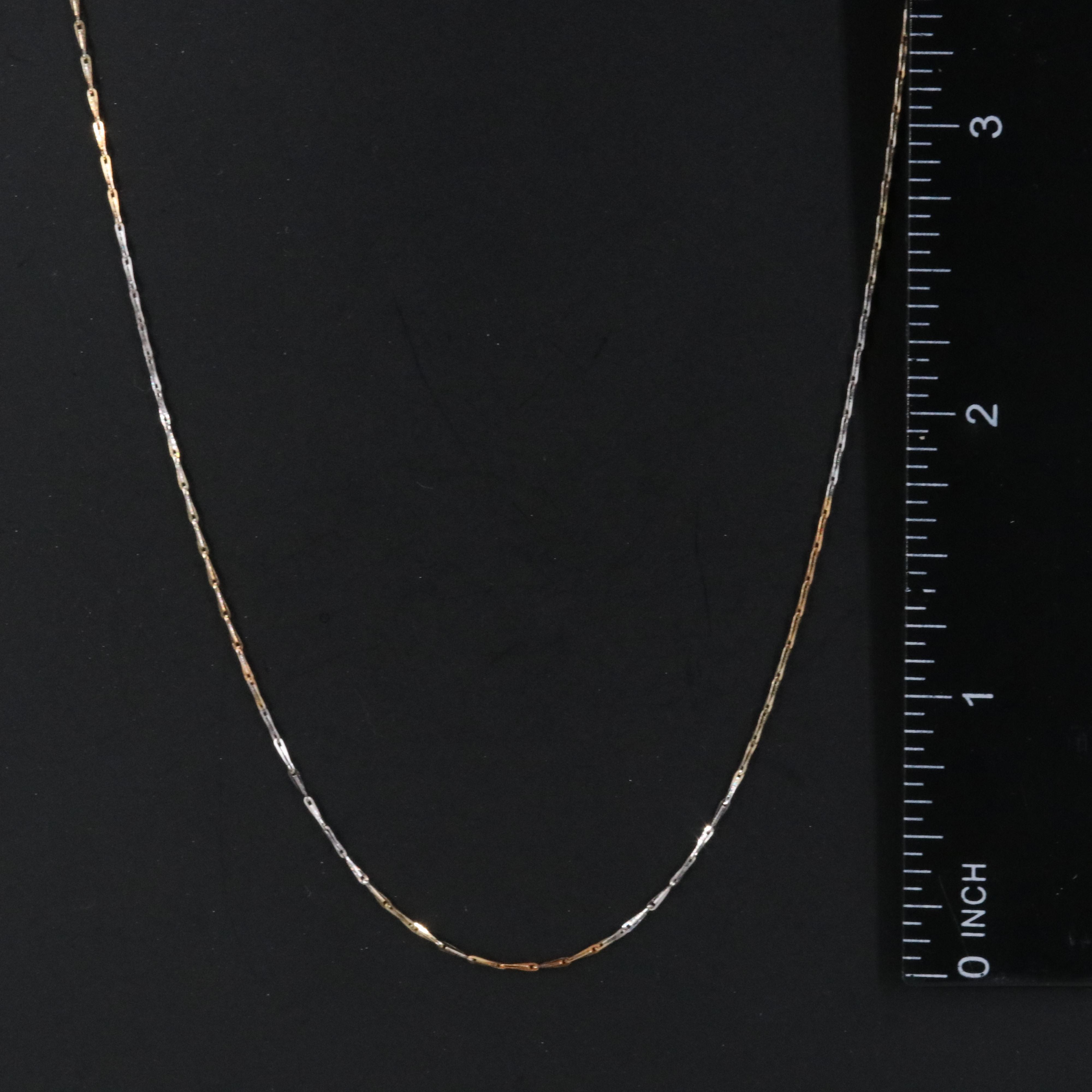18K Two-Tone Chain Necklace
