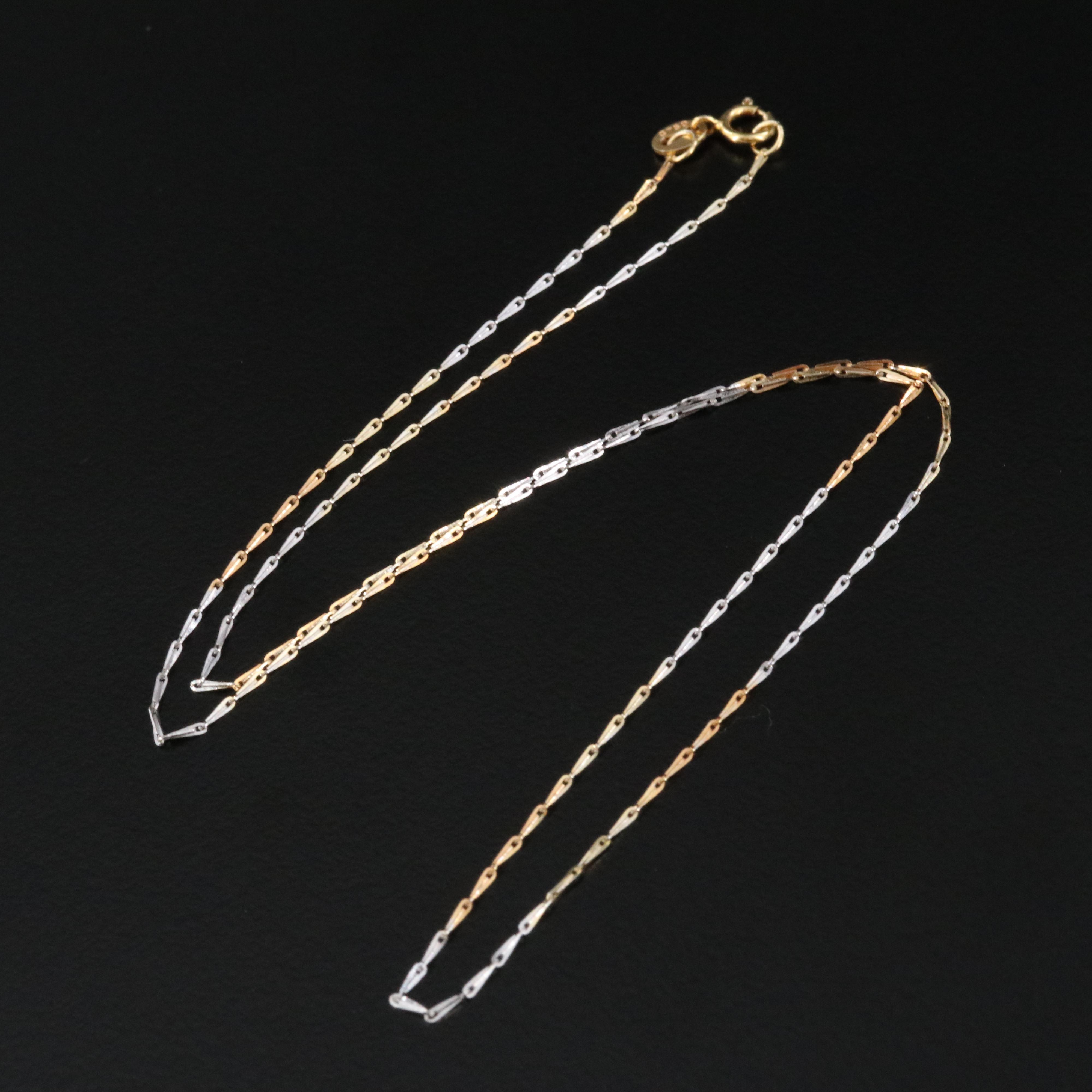 18K Two-Tone Chain Necklace