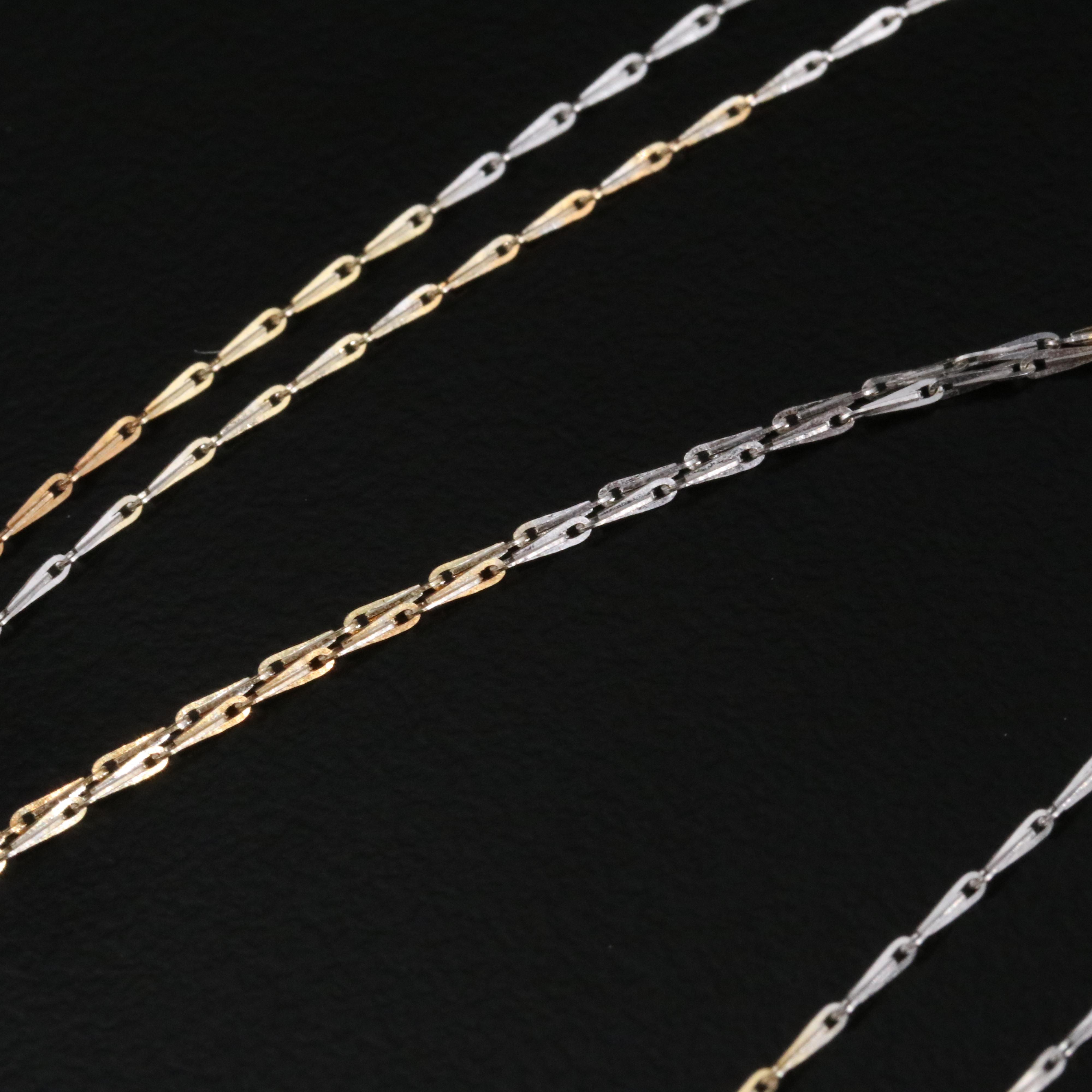 18K Two-Tone Chain Necklace