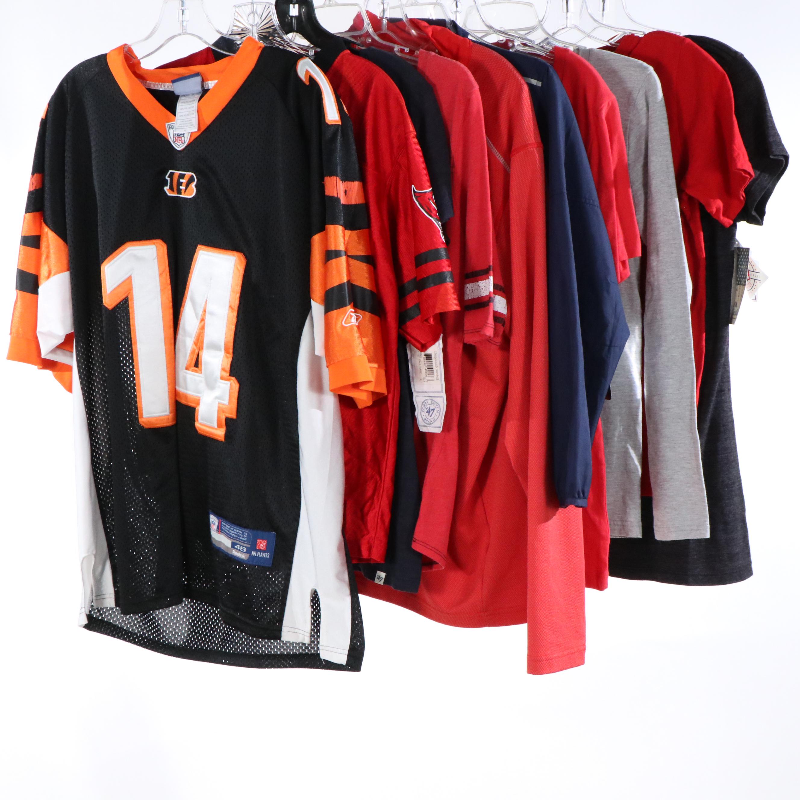 Cincinnati Bengals and Tampa Bay Buccaneers Football Jerseys with More