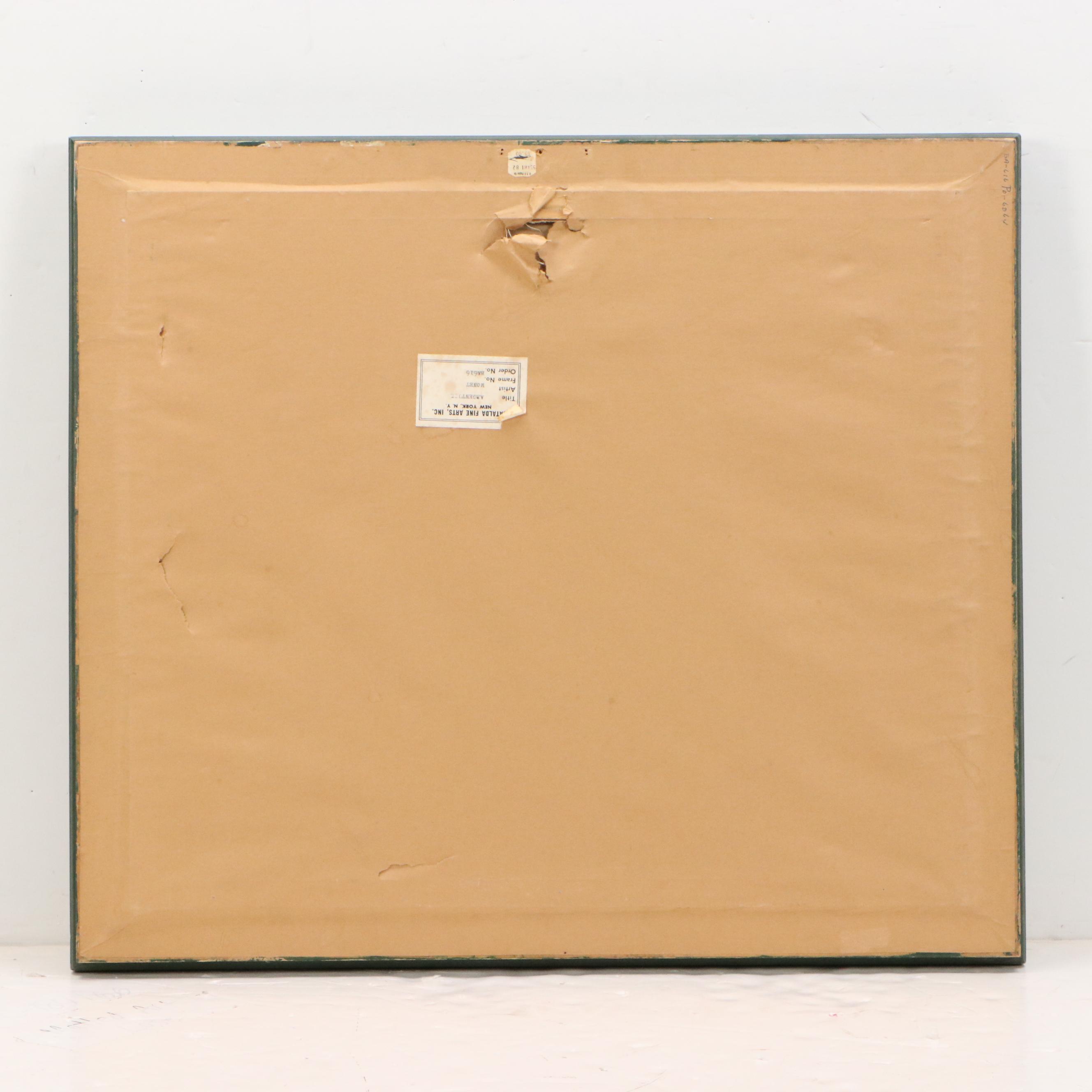 After Claude Monet Offset Lithograph "Red Boats at Argenteuil"