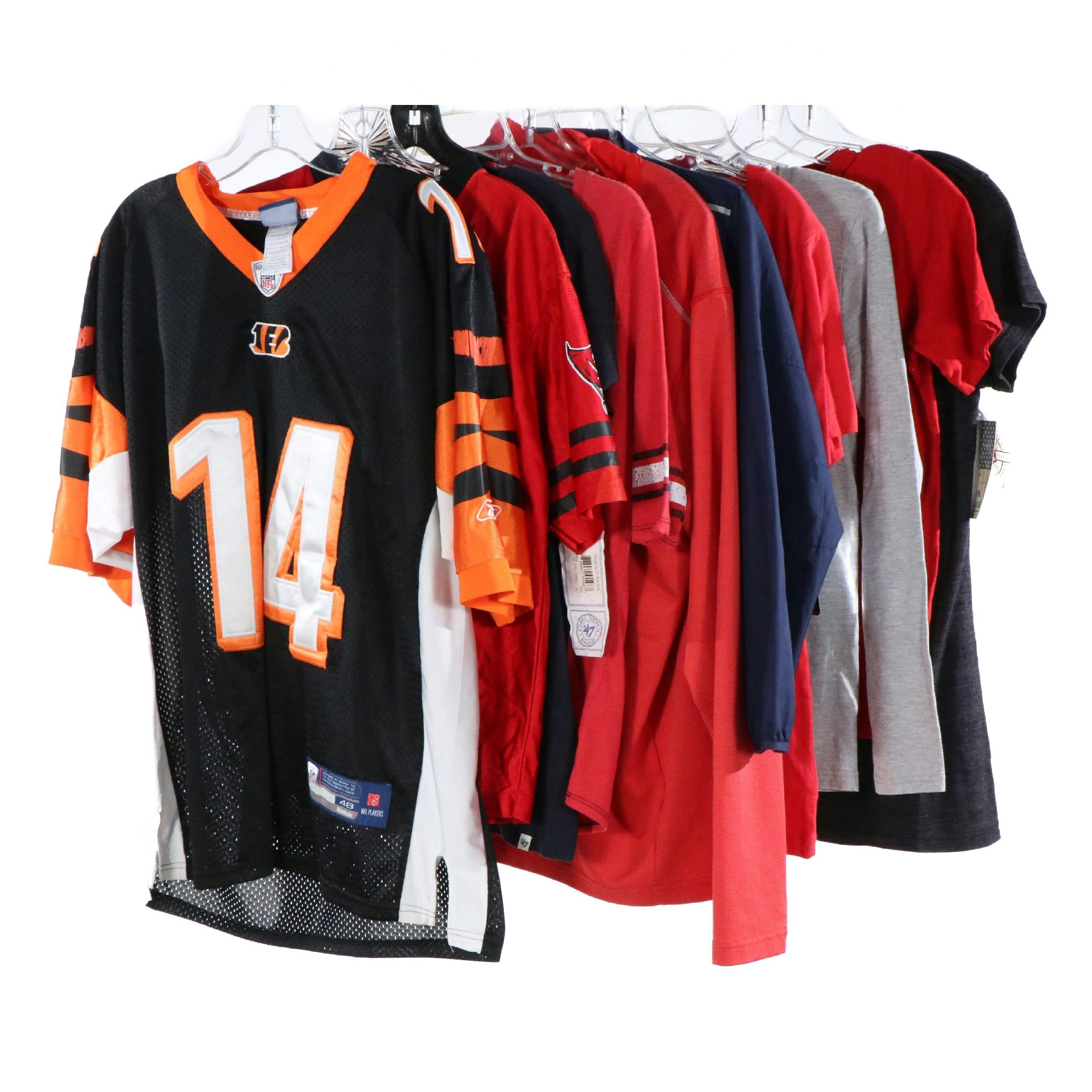 Cincinnati Bengals and Tampa Bay Buccaneers Football Jerseys with More