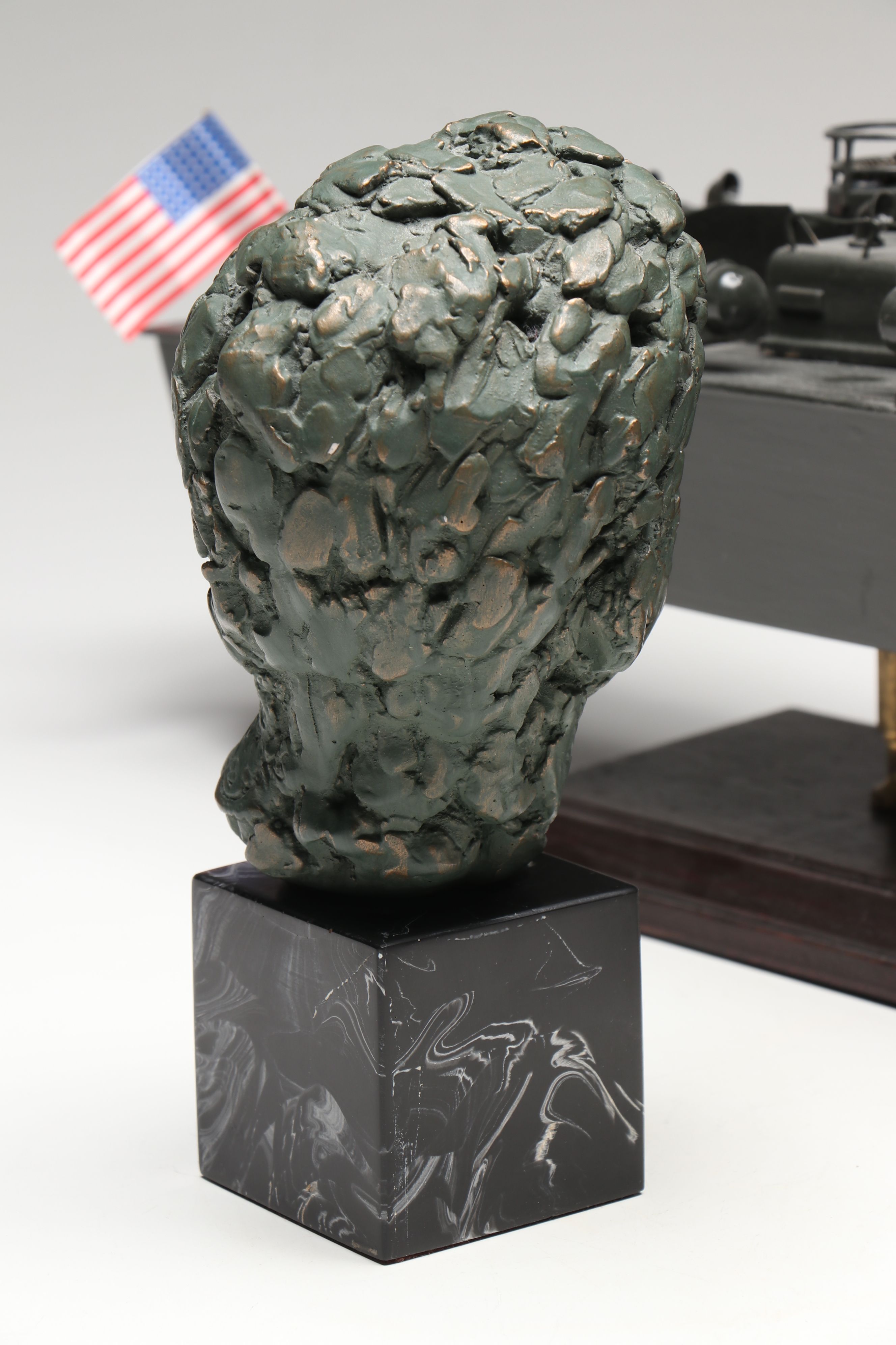 ELCO 1942 PT-103 Class Military Boat Model with John F. Kennedy Bust