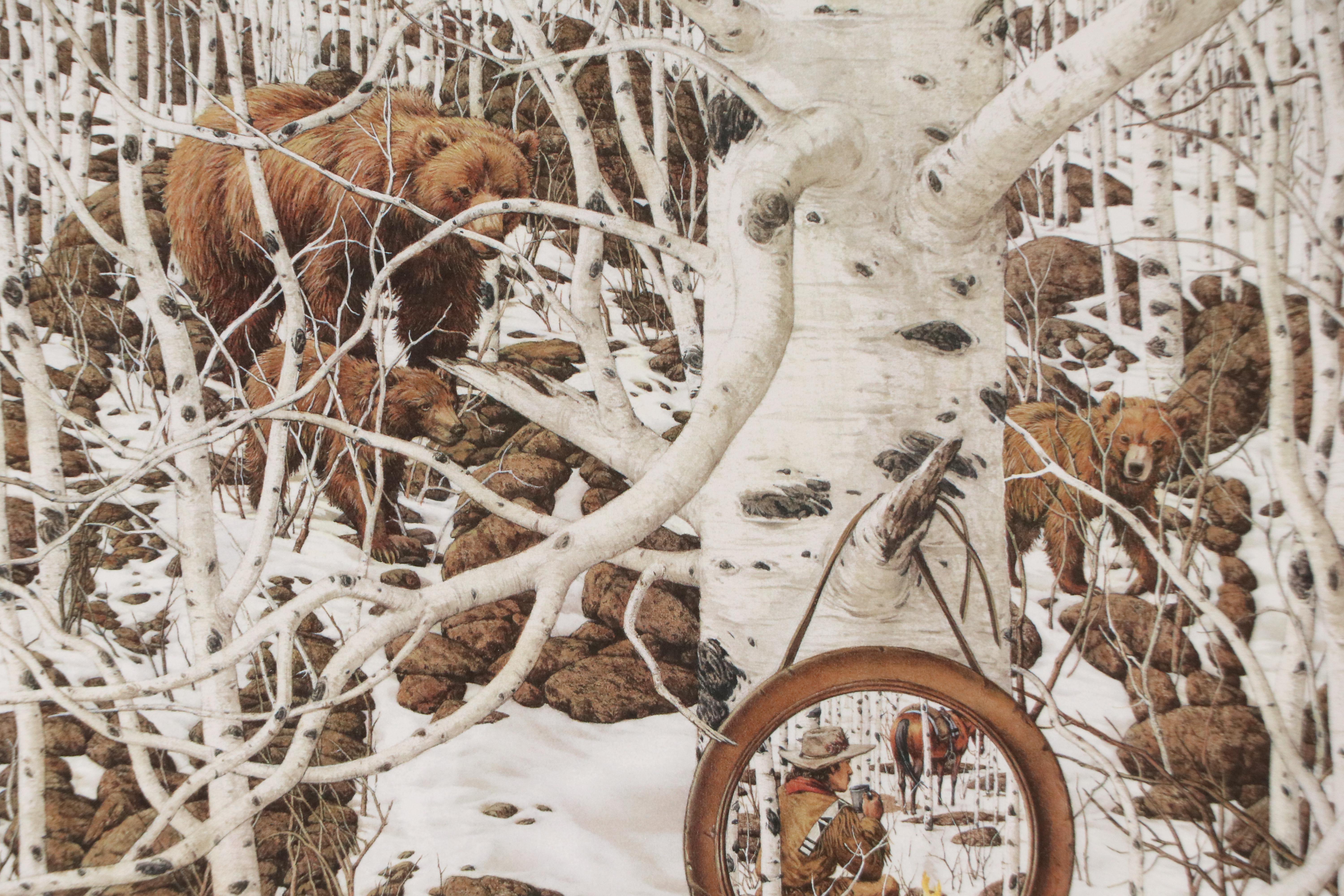 Bev Doolittle Offset Lithograph "Three More for Breakfast," 1996