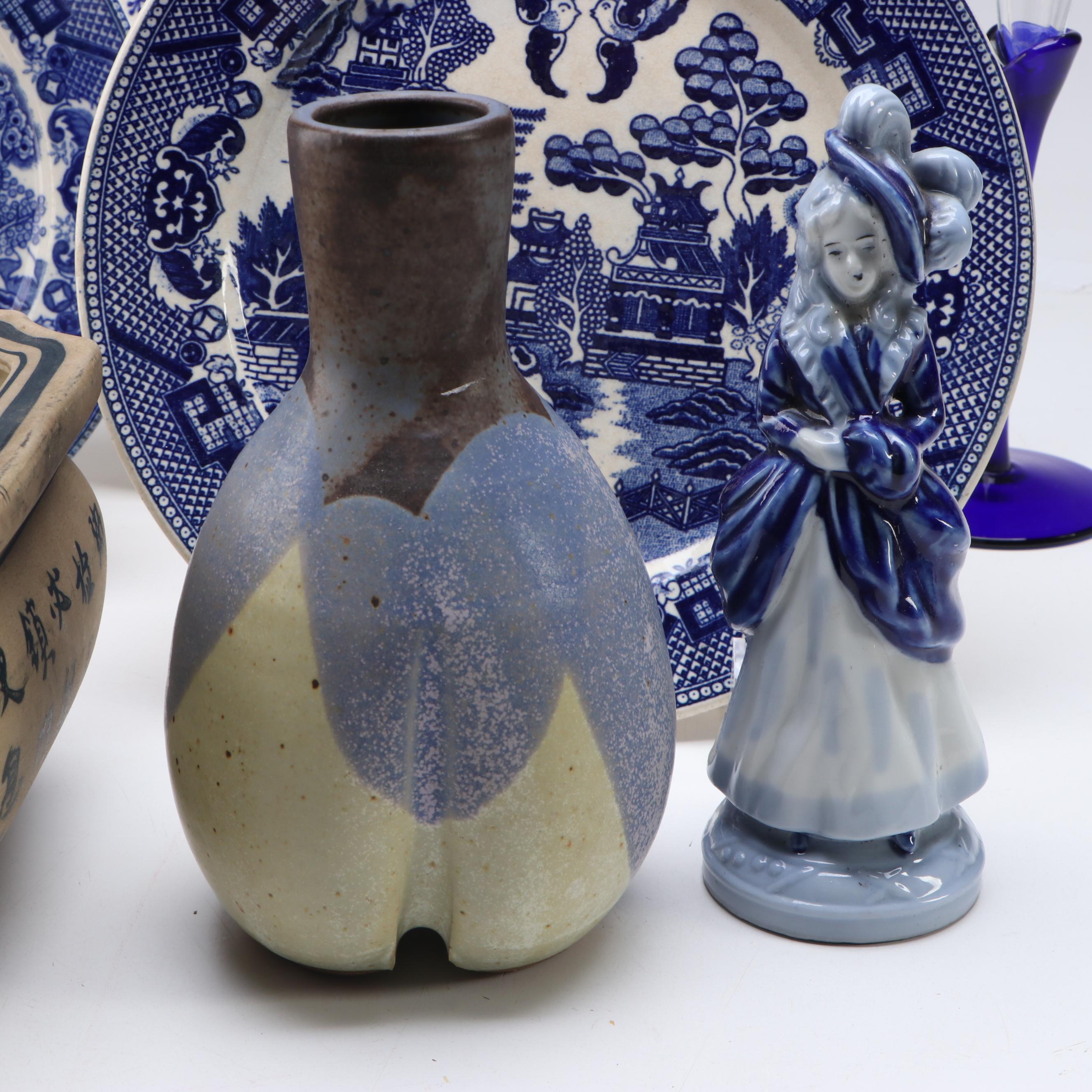 Maruta "Blue Delft" Plate, More Japanese and Other Blue and White Tableware