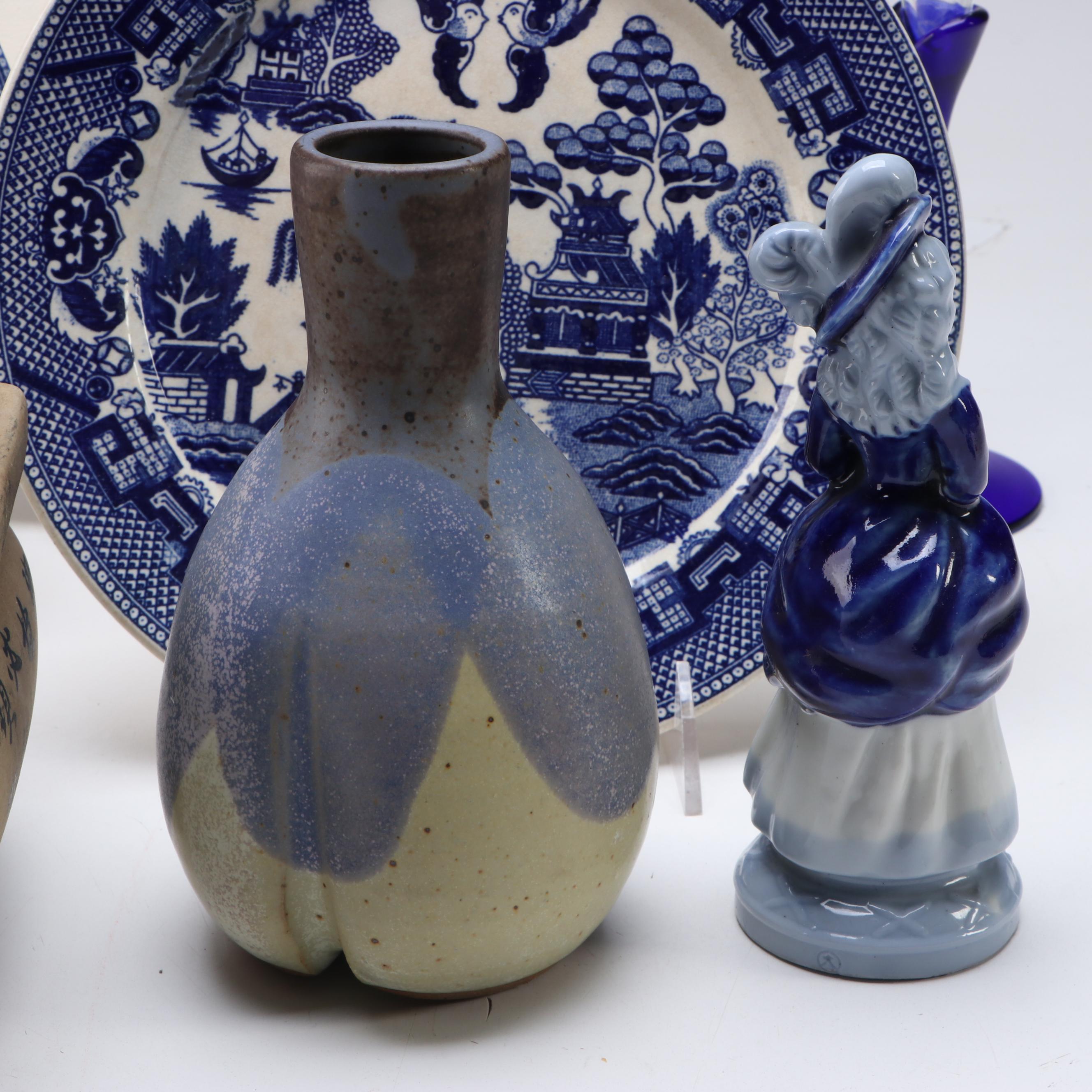 Maruta "Blue Delft" Plate, More Japanese and Other Blue and White Tableware