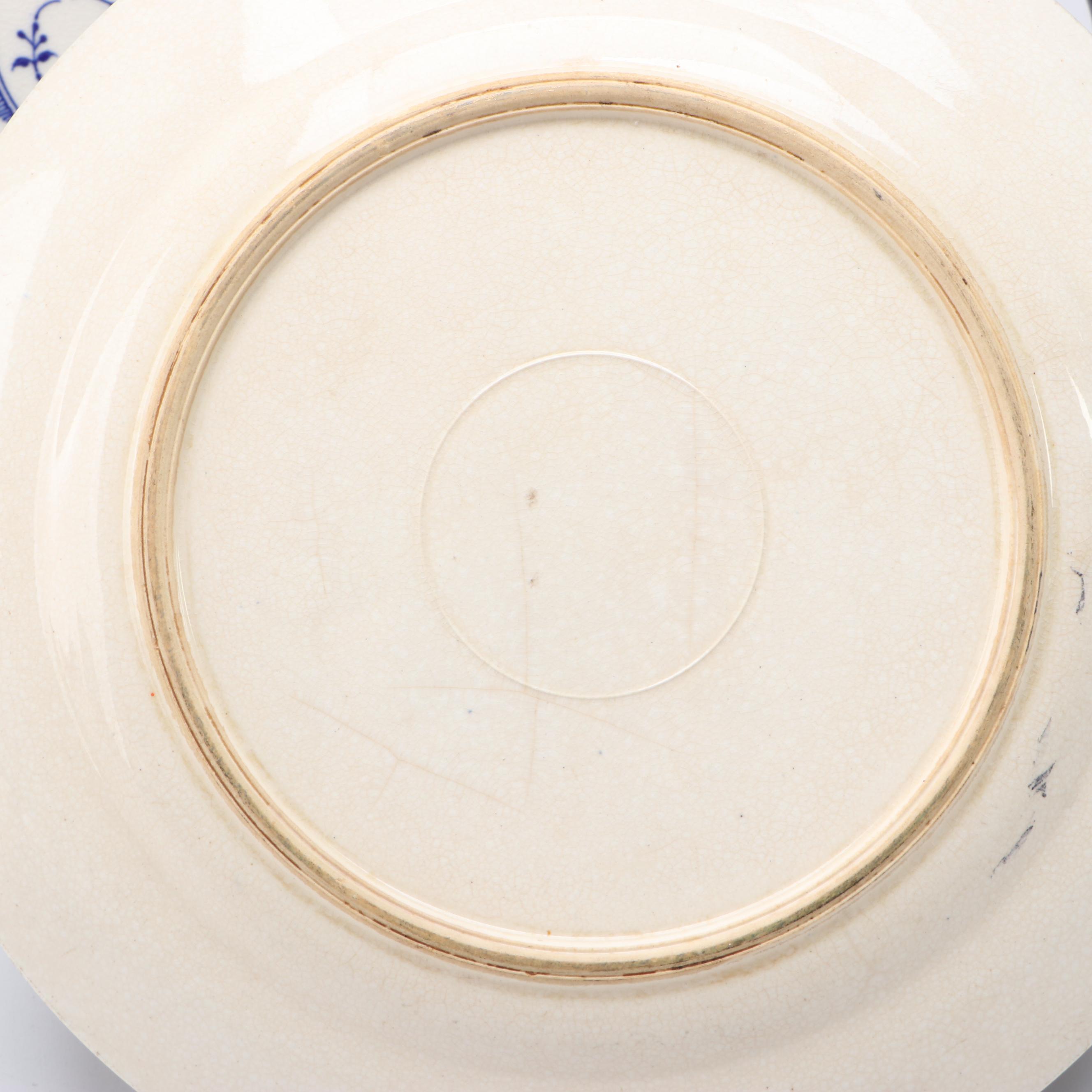 Maruta "Blue Delft" Plate, More Japanese and Other Blue and White Tableware