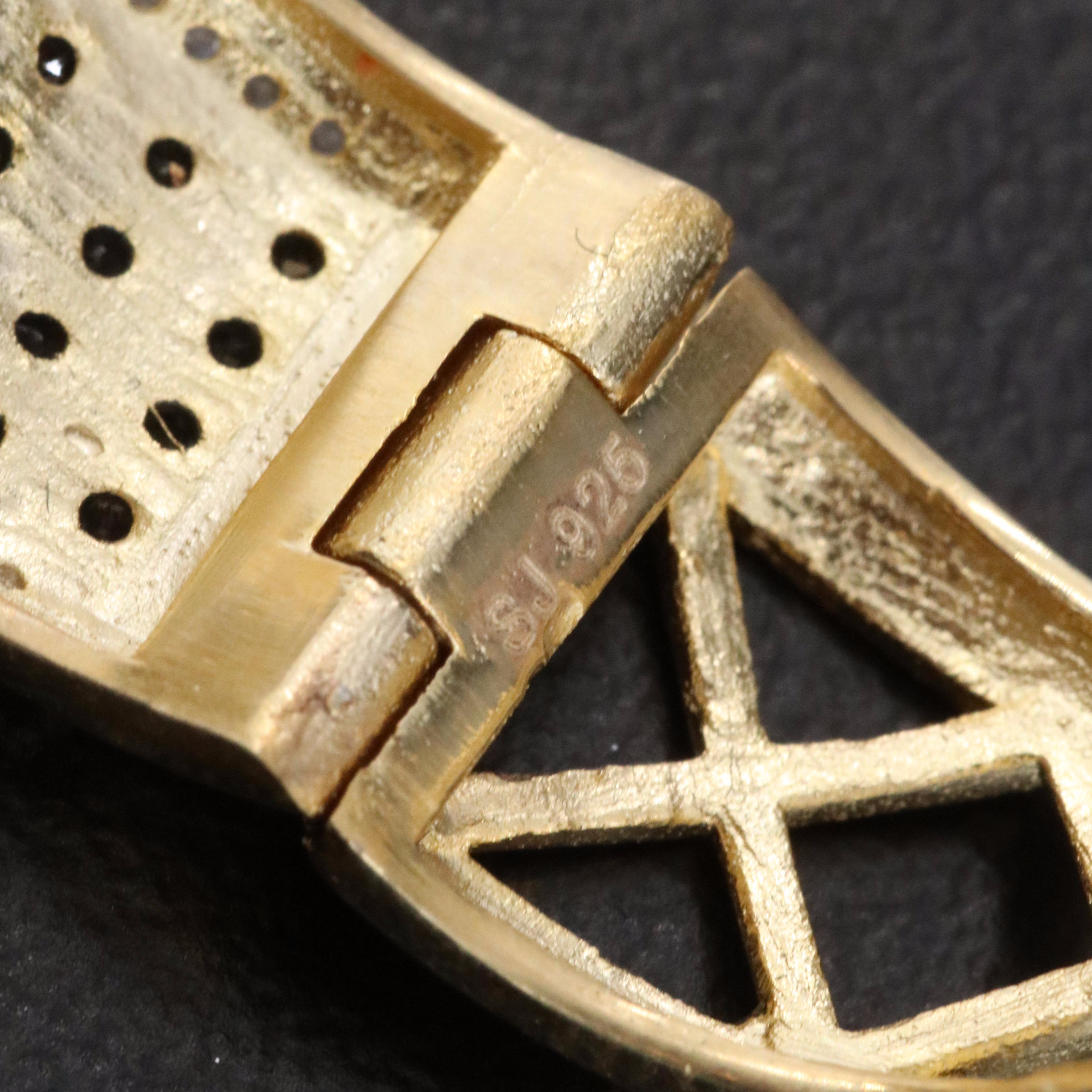 Sterling Diamond Hoop Earrings