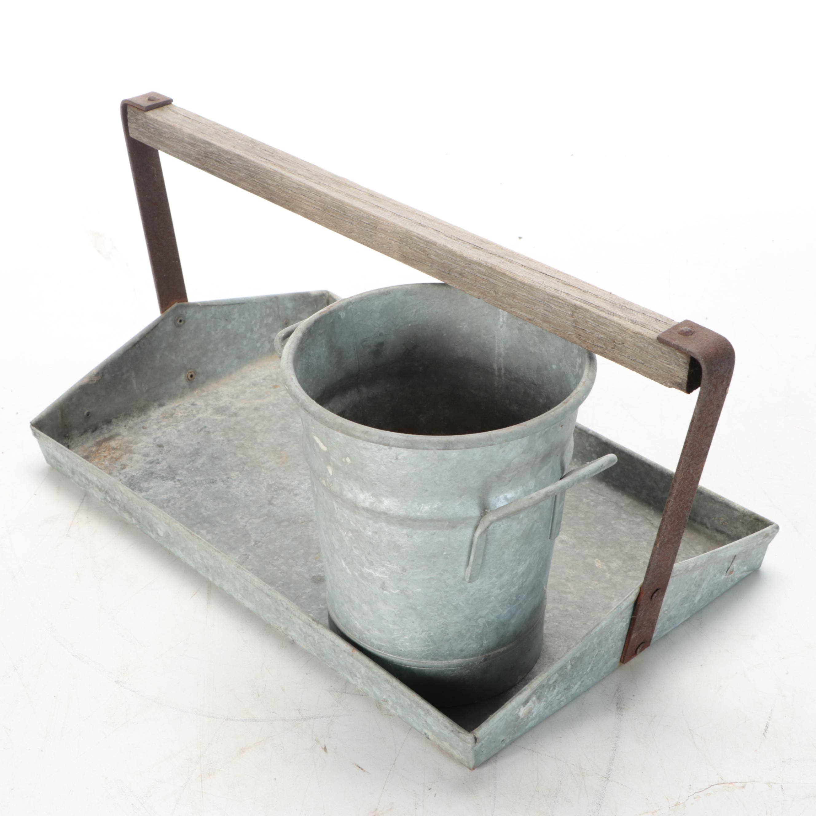 Galvanized Steel Gardening Trays and Planter