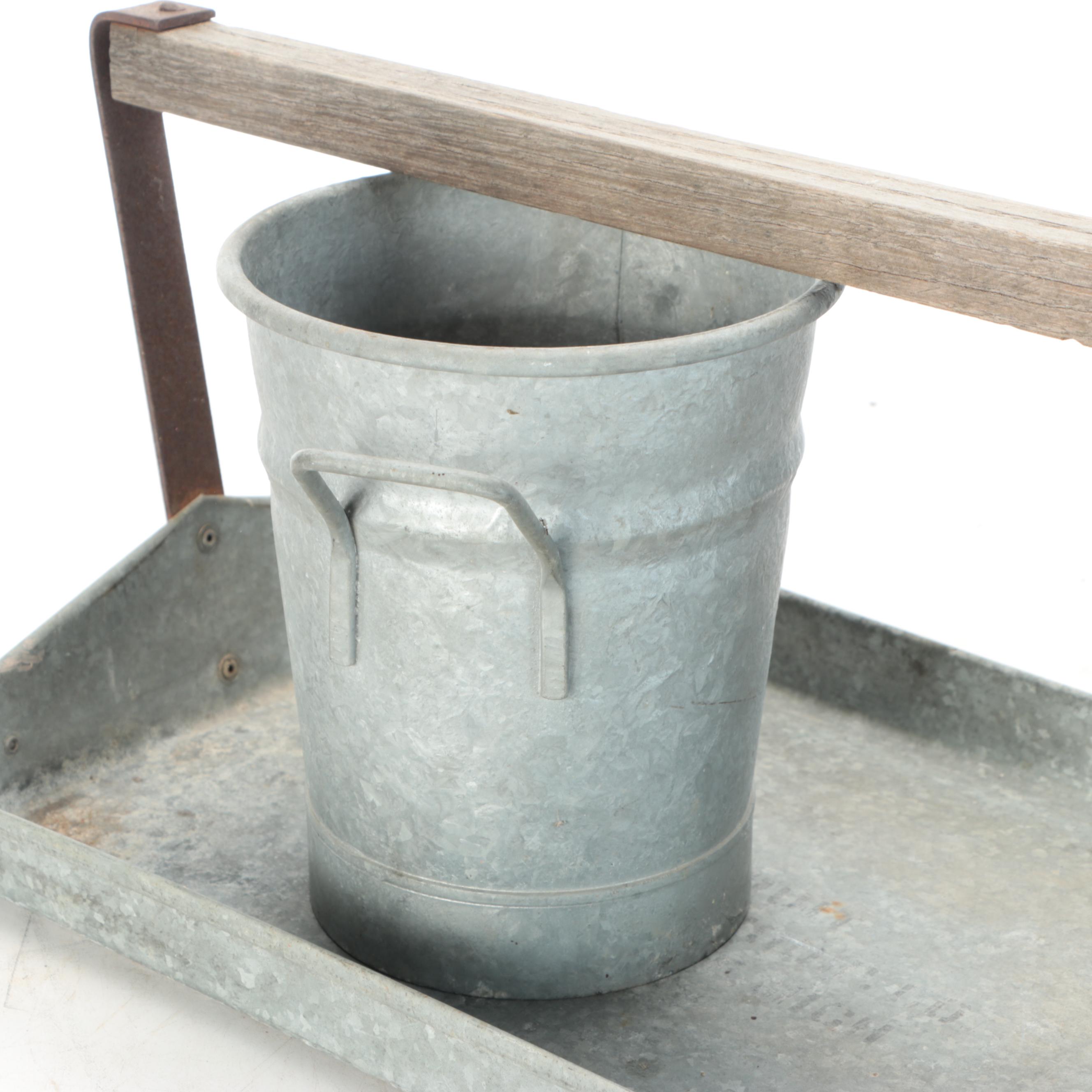 Galvanized Steel Gardening Trays and Planter