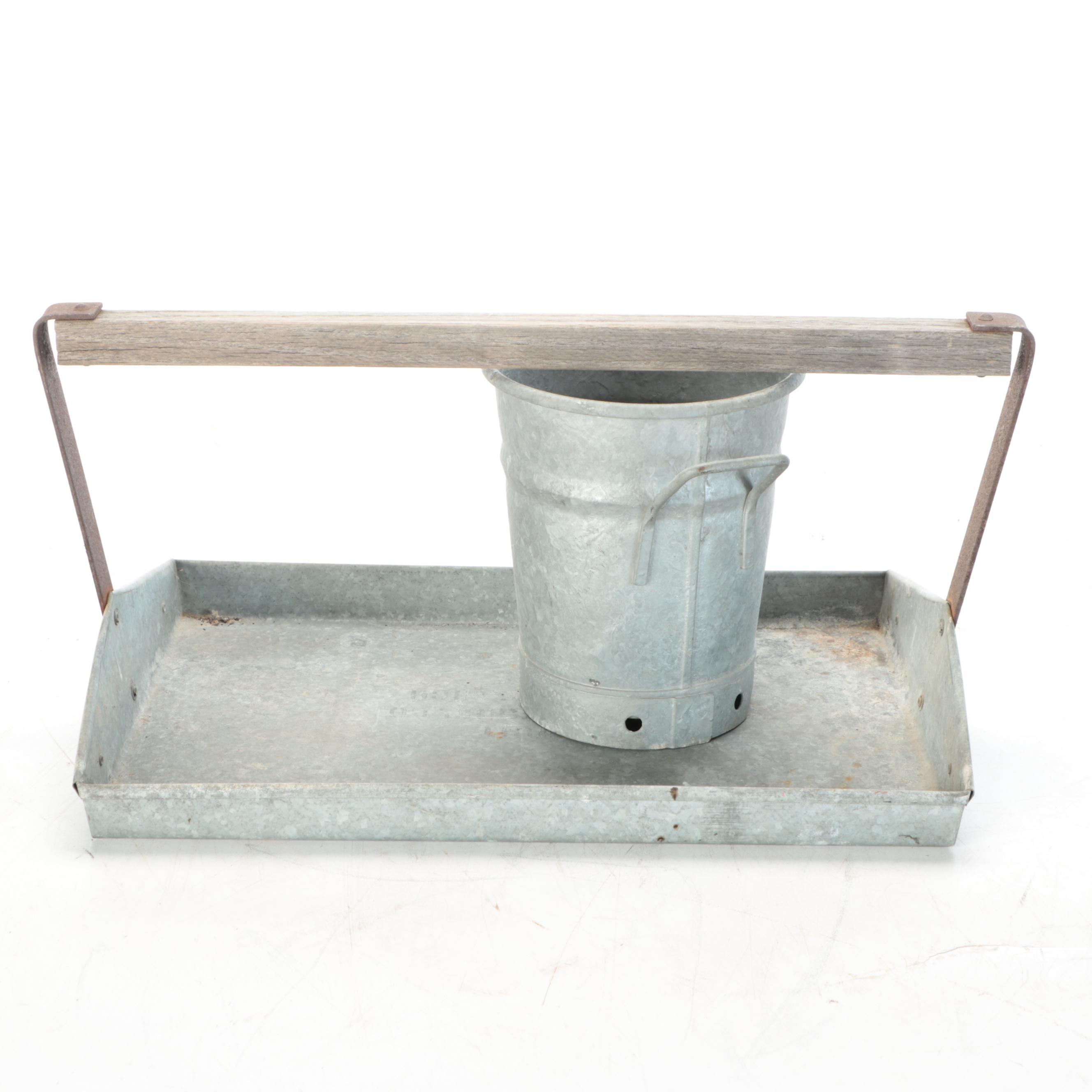 Galvanized Steel Gardening Trays and Planter