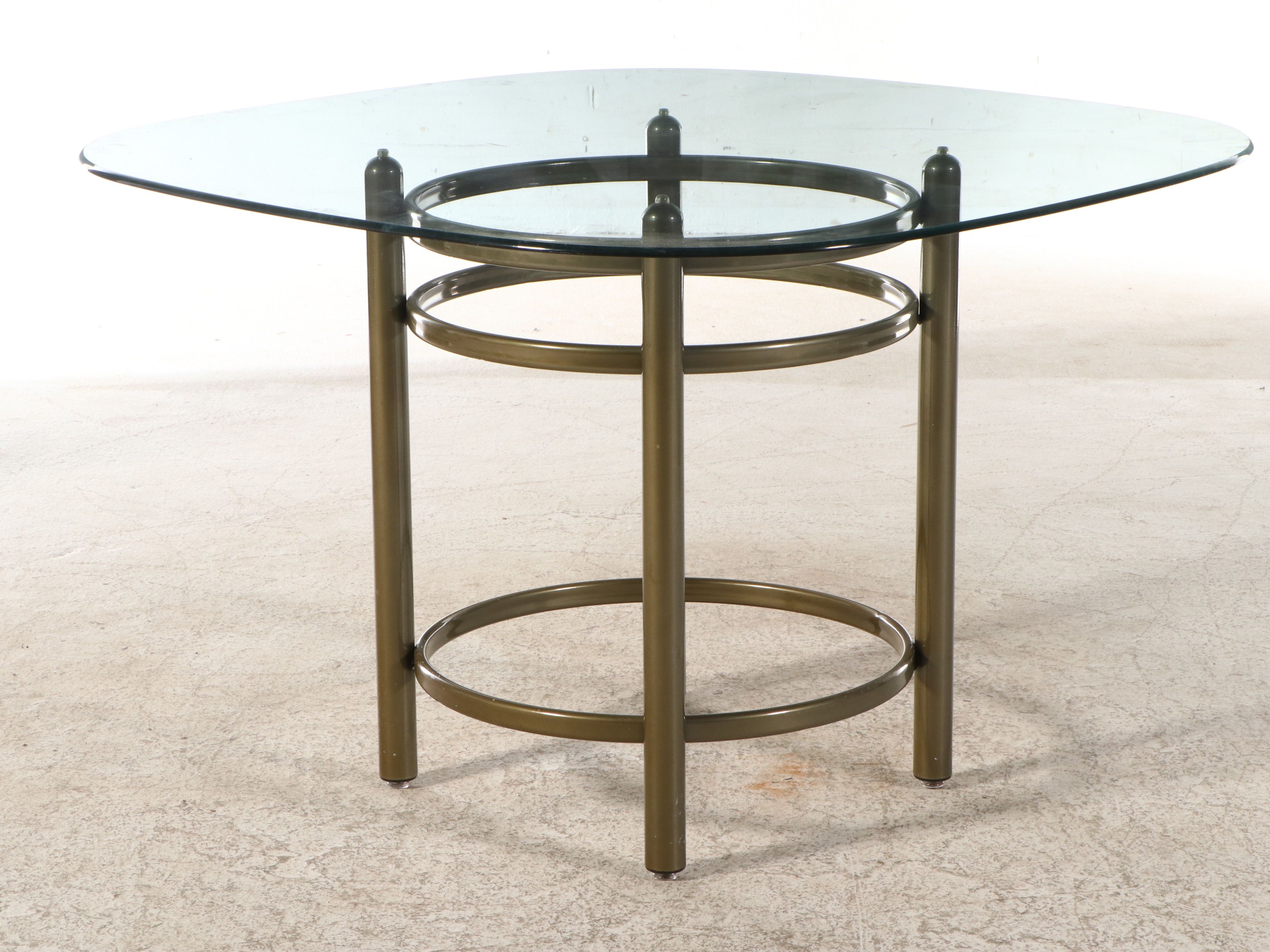 Chromecraft Five-Piece Powder Coated Metal Dining Set