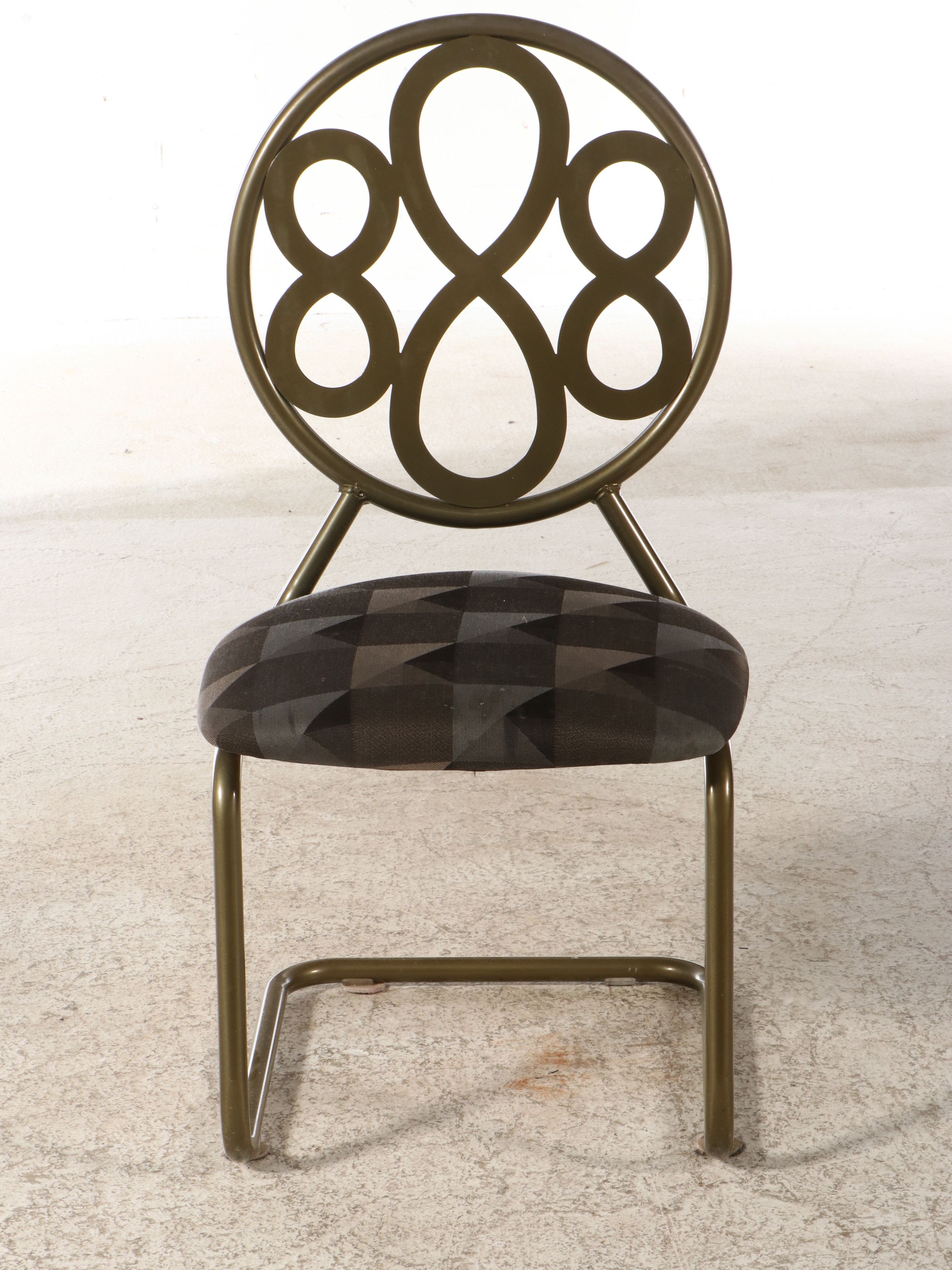 Chromecraft Five-Piece Powder Coated Metal Dining Set