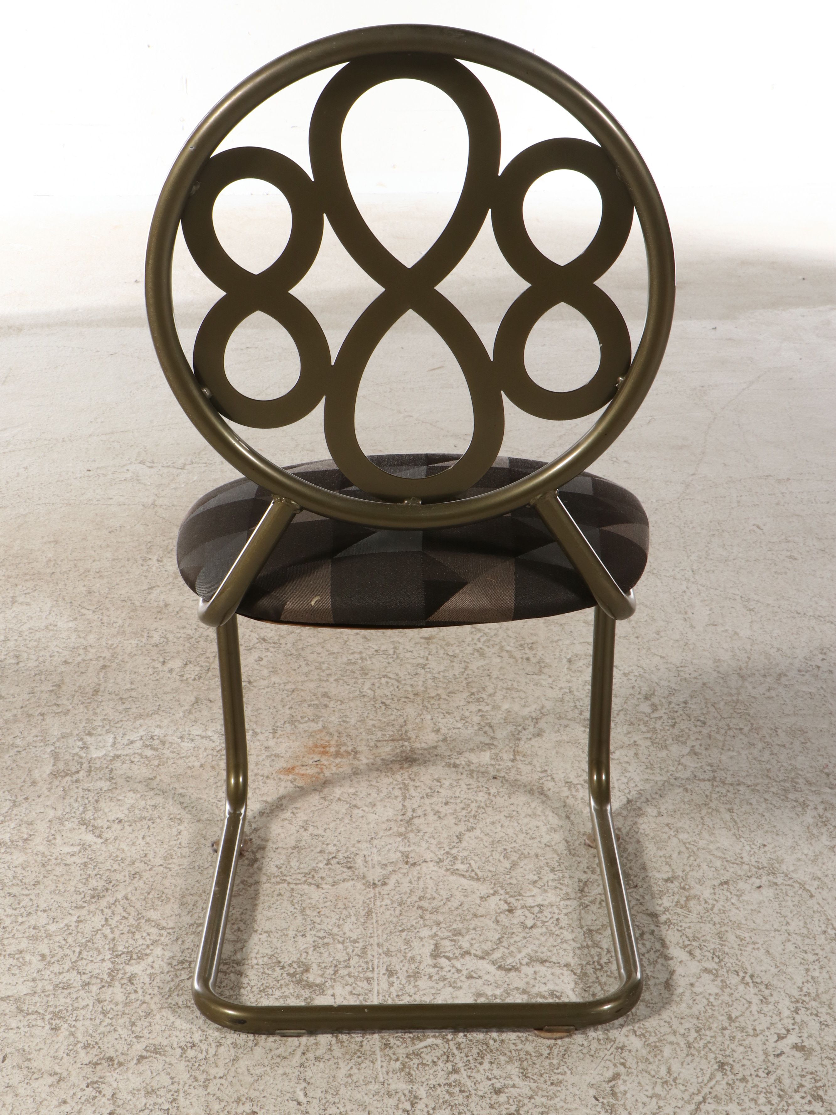 Chromecraft Five-Piece Powder Coated Metal Dining Set