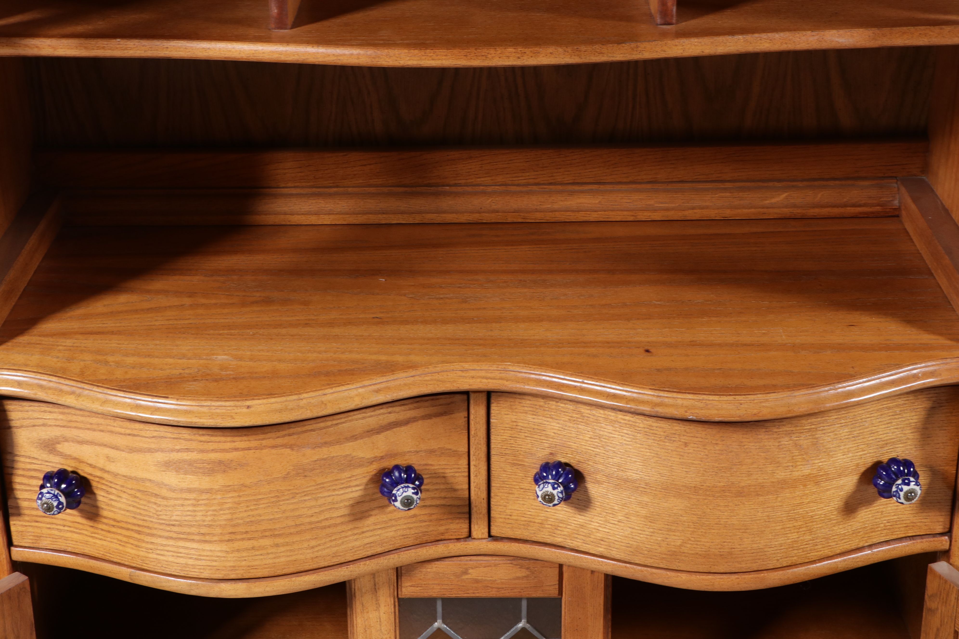 Keepsakes Victorian Style Oak Hutch