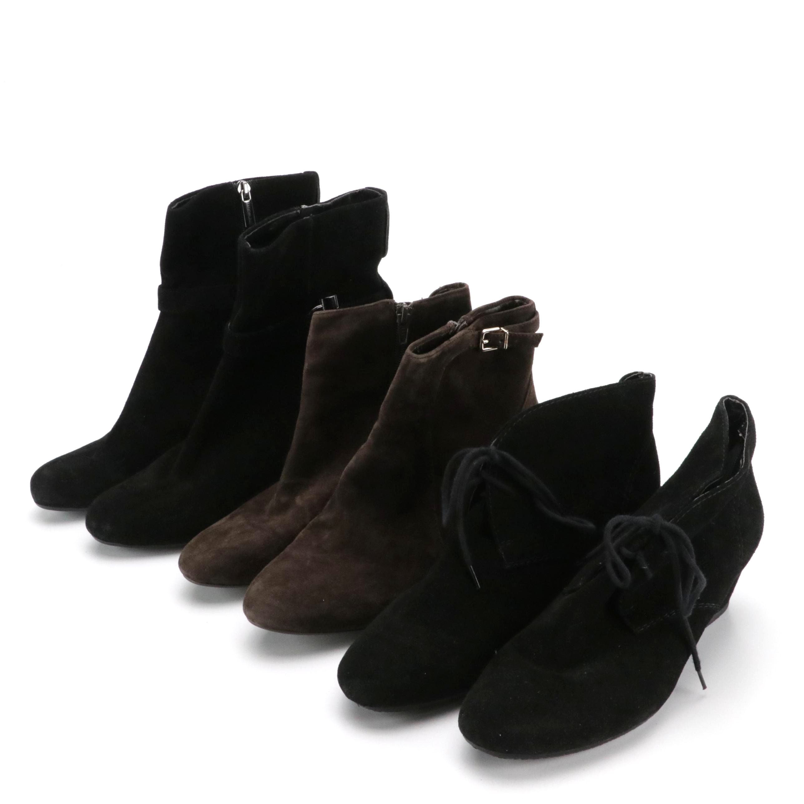 Antonio Melani, Bandolino, and Nine West Suede Wedge Boots