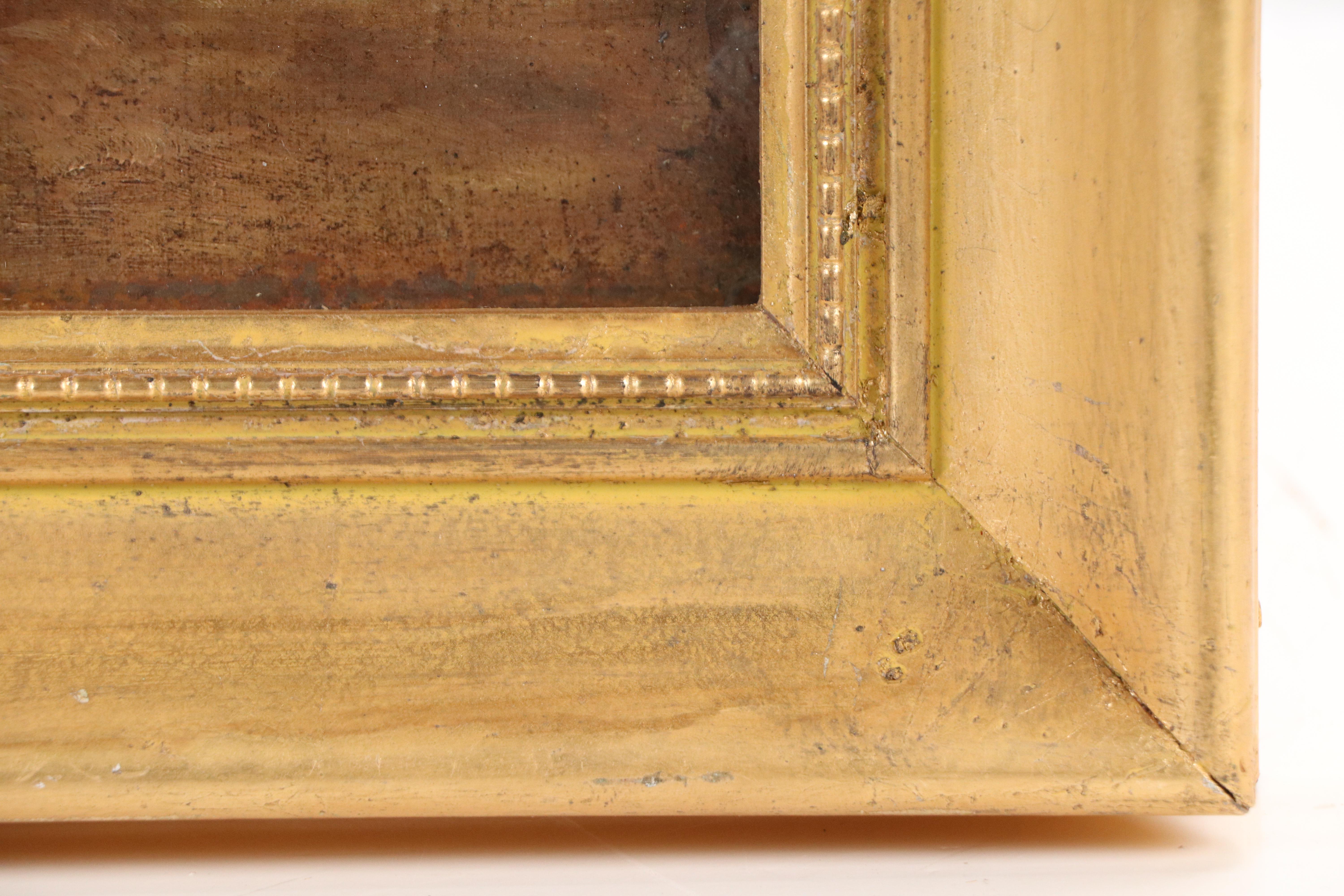 Antonio Rudolphi Oil Painting "Evening Hours," Late 19th C.