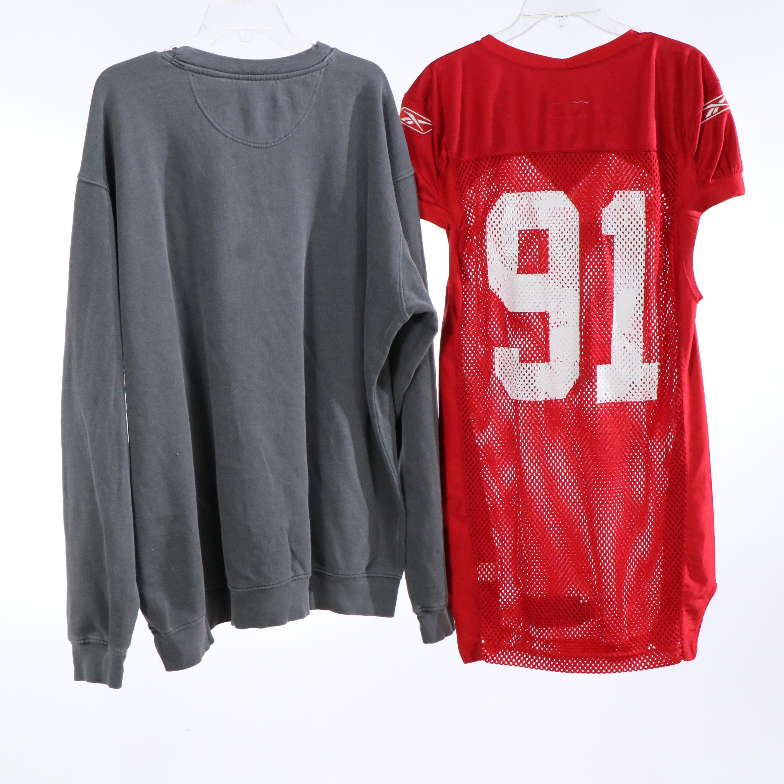 Kevin Gowdy Signed Baseball Jersey with Football Shirts and More