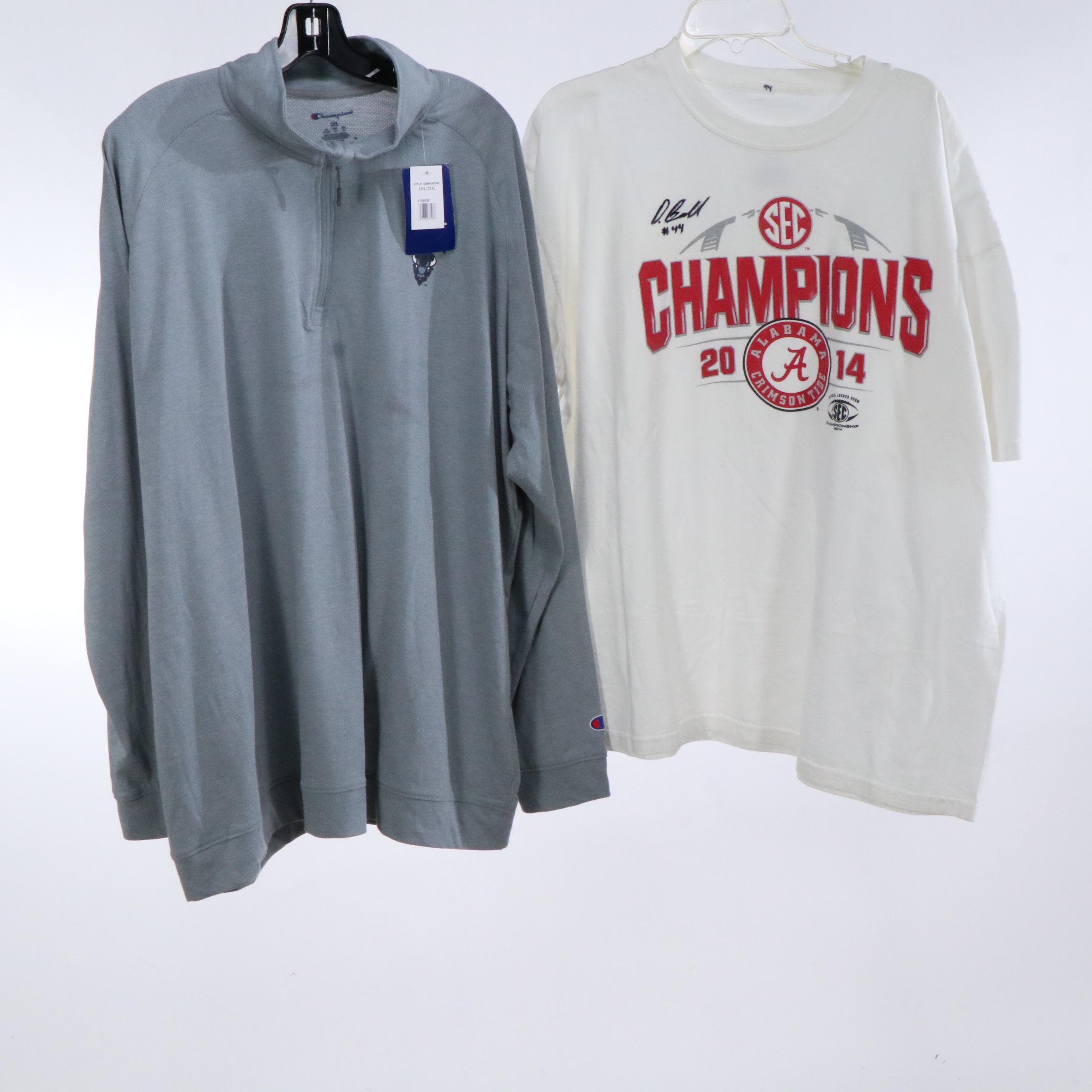 Kevin Gowdy Signed Baseball Jersey with Football Shirts and More