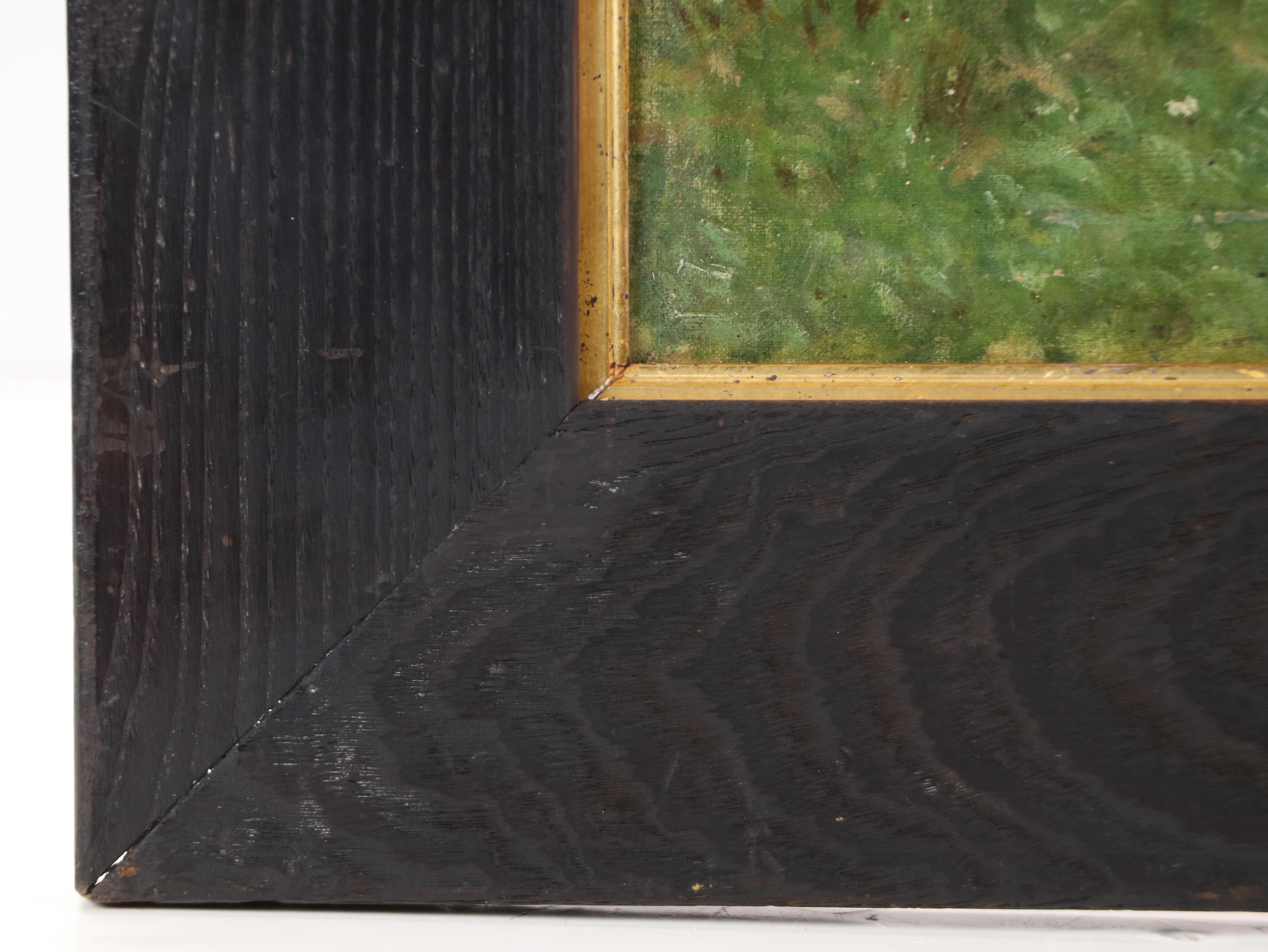 Oil Painting of Grazing Sheep