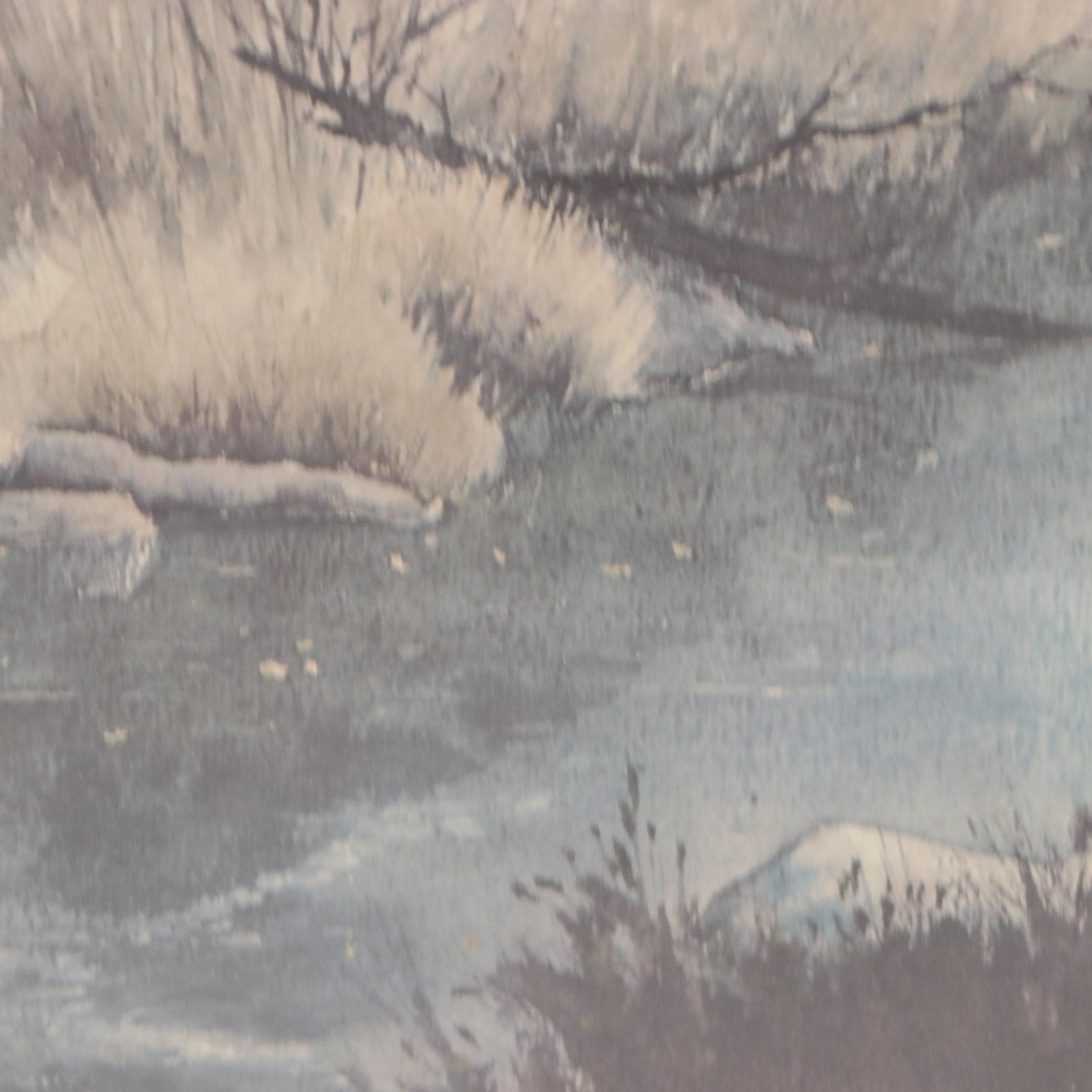 Richard Roflow Woodland Landscape Offset Lithographs, Circa 1973