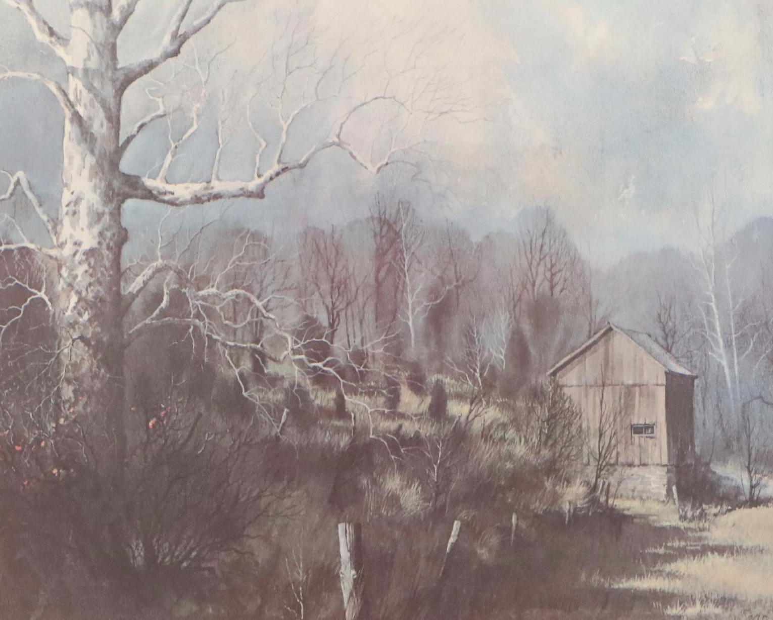 Richard Roflow Woodland Landscape Offset Lithographs, Circa 1973