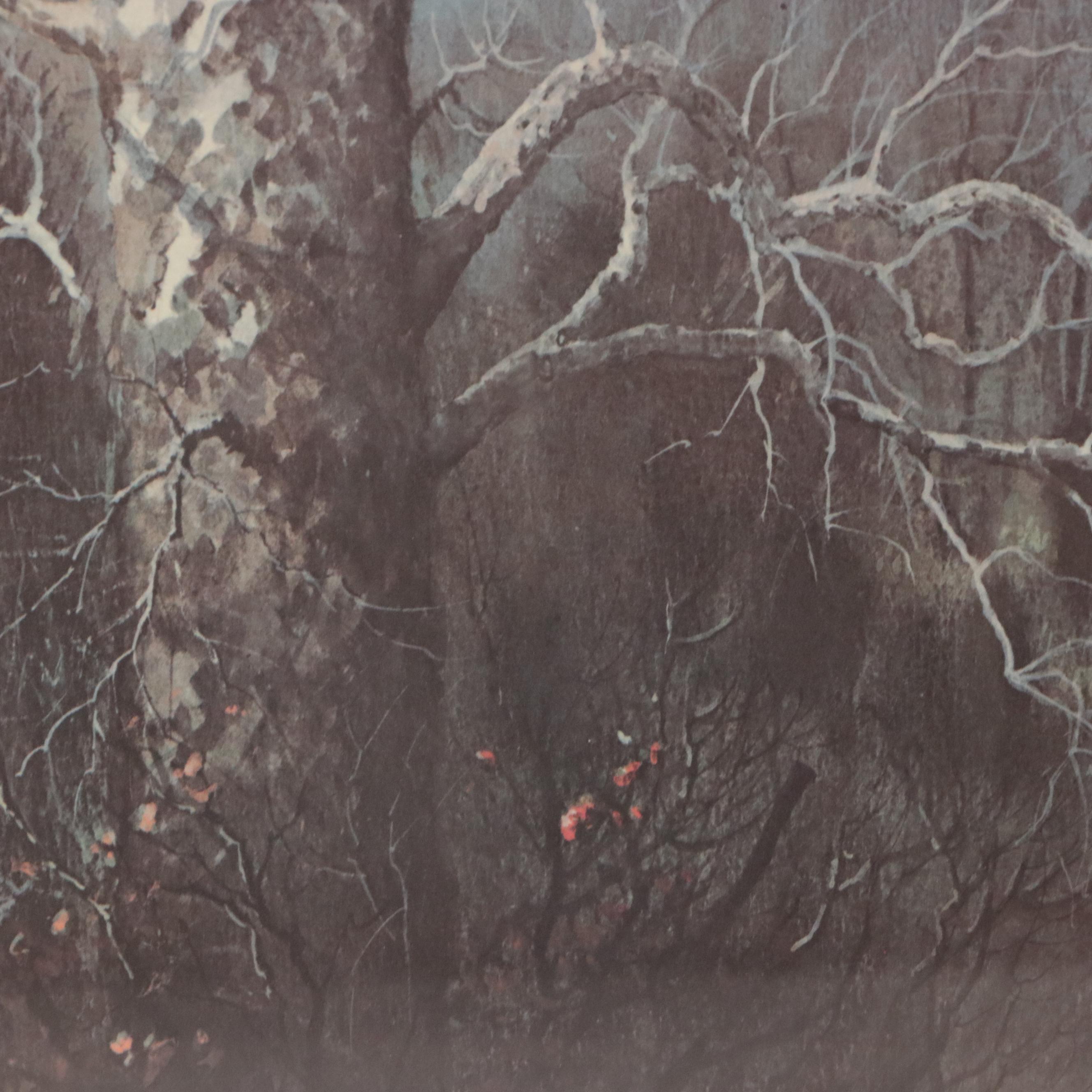 Richard Roflow Woodland Landscape Offset Lithographs, Circa 1973