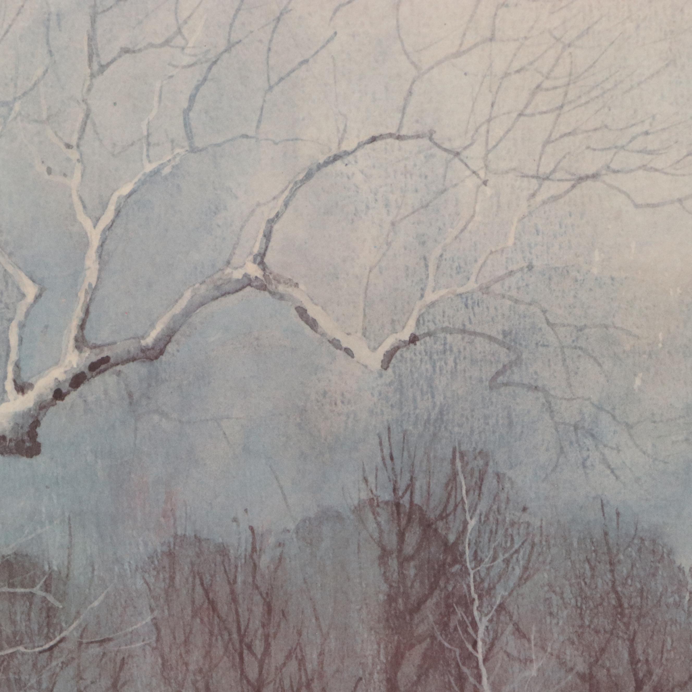 Richard Roflow Woodland Landscape Offset Lithographs, Circa 1973